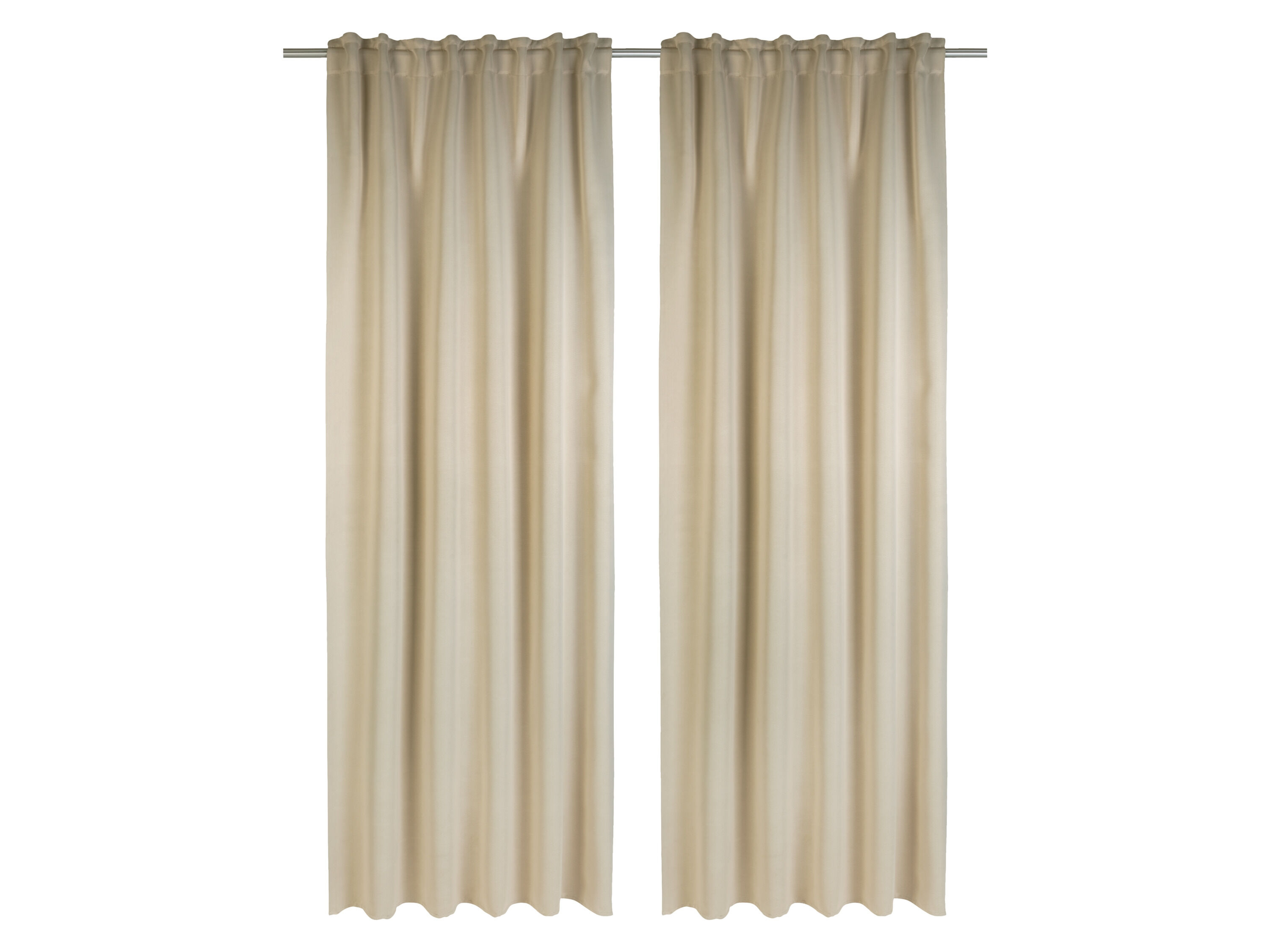 LIVARNO home Verduisterende gordijnen 135 x 254 cm (Beige) - 4335815005923