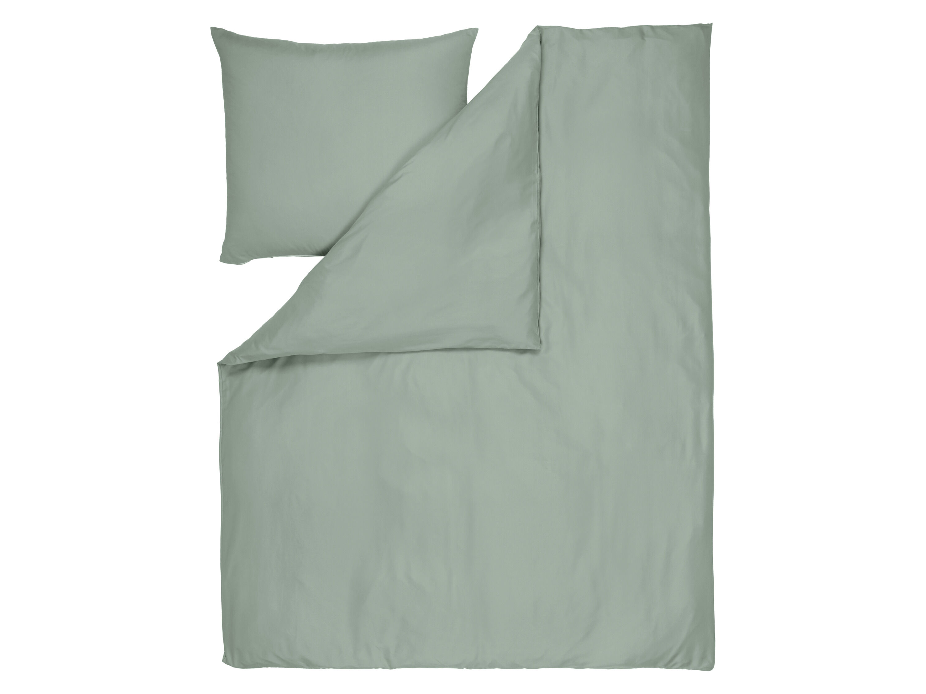 LIVARNO Satijnen dekbedovertrek 140 x 200 cm (Groen) - 4052916923726