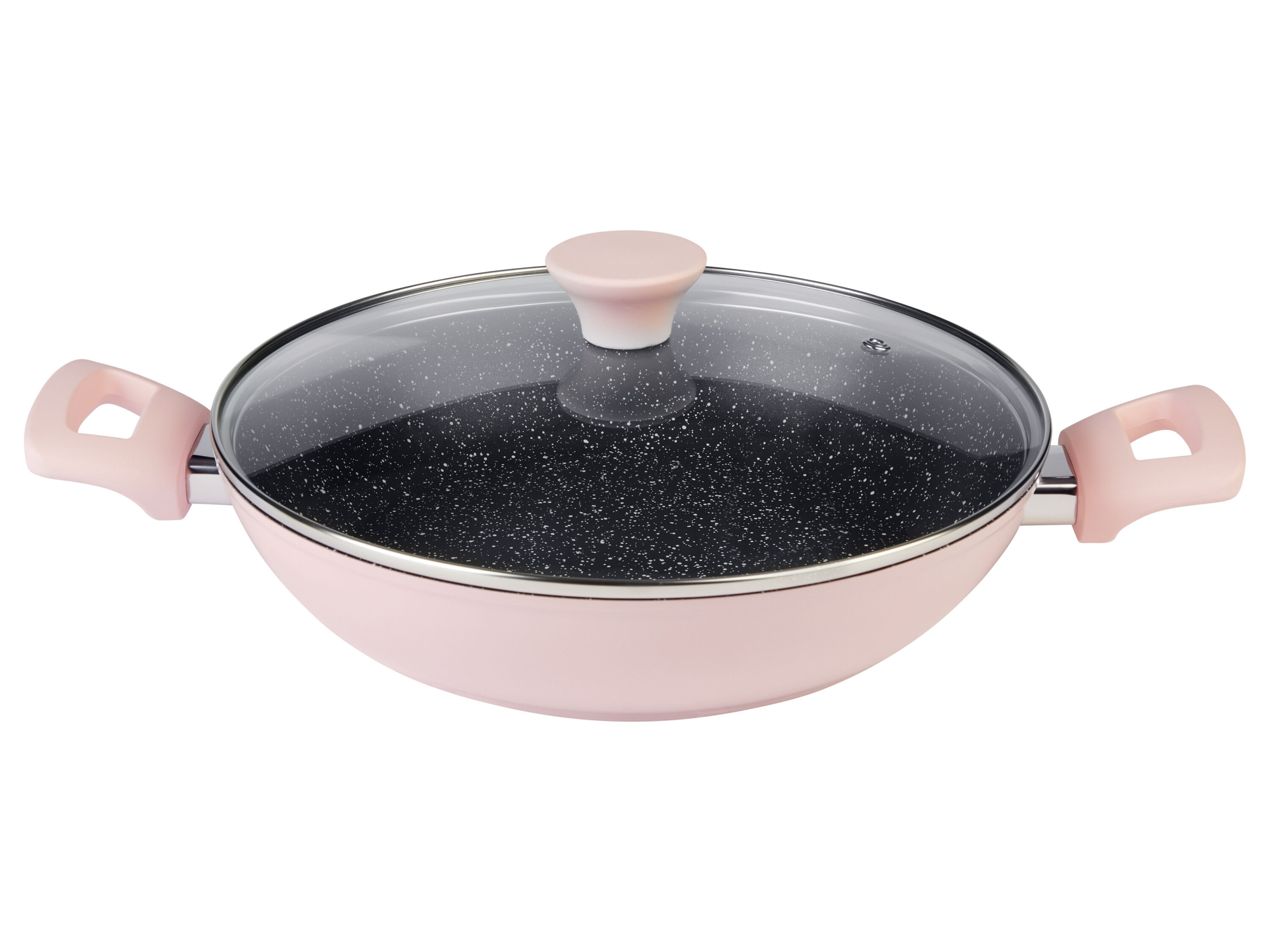 SILVERCREST Pan met deksel 28 cm (Lichtroze) - 4052916657911