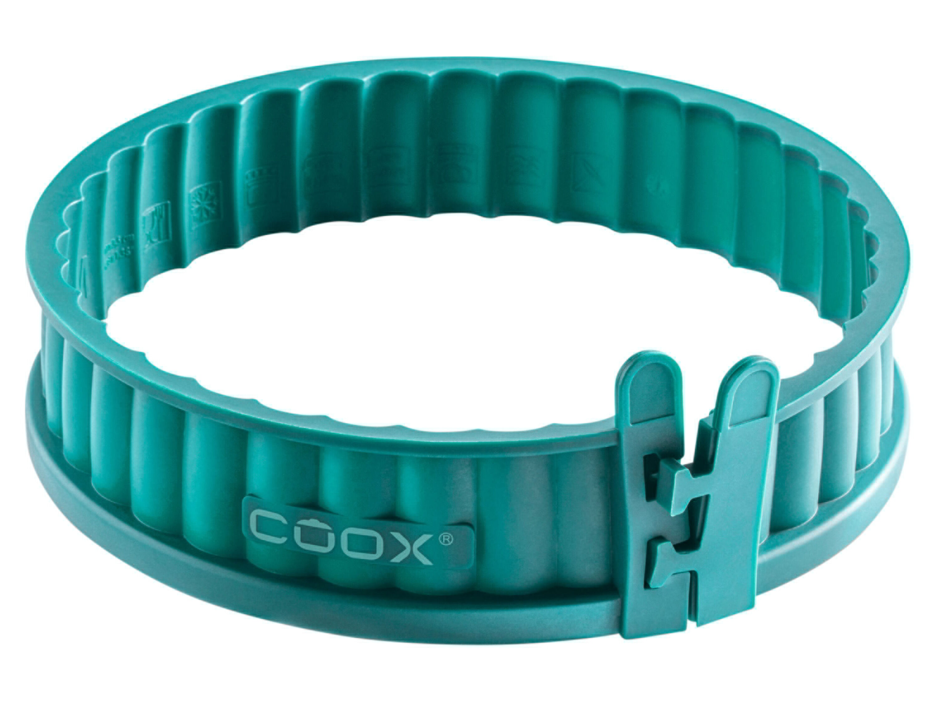 Coox Quichevorm met glazen bodem 18 cm (Groen) - 4260191681341