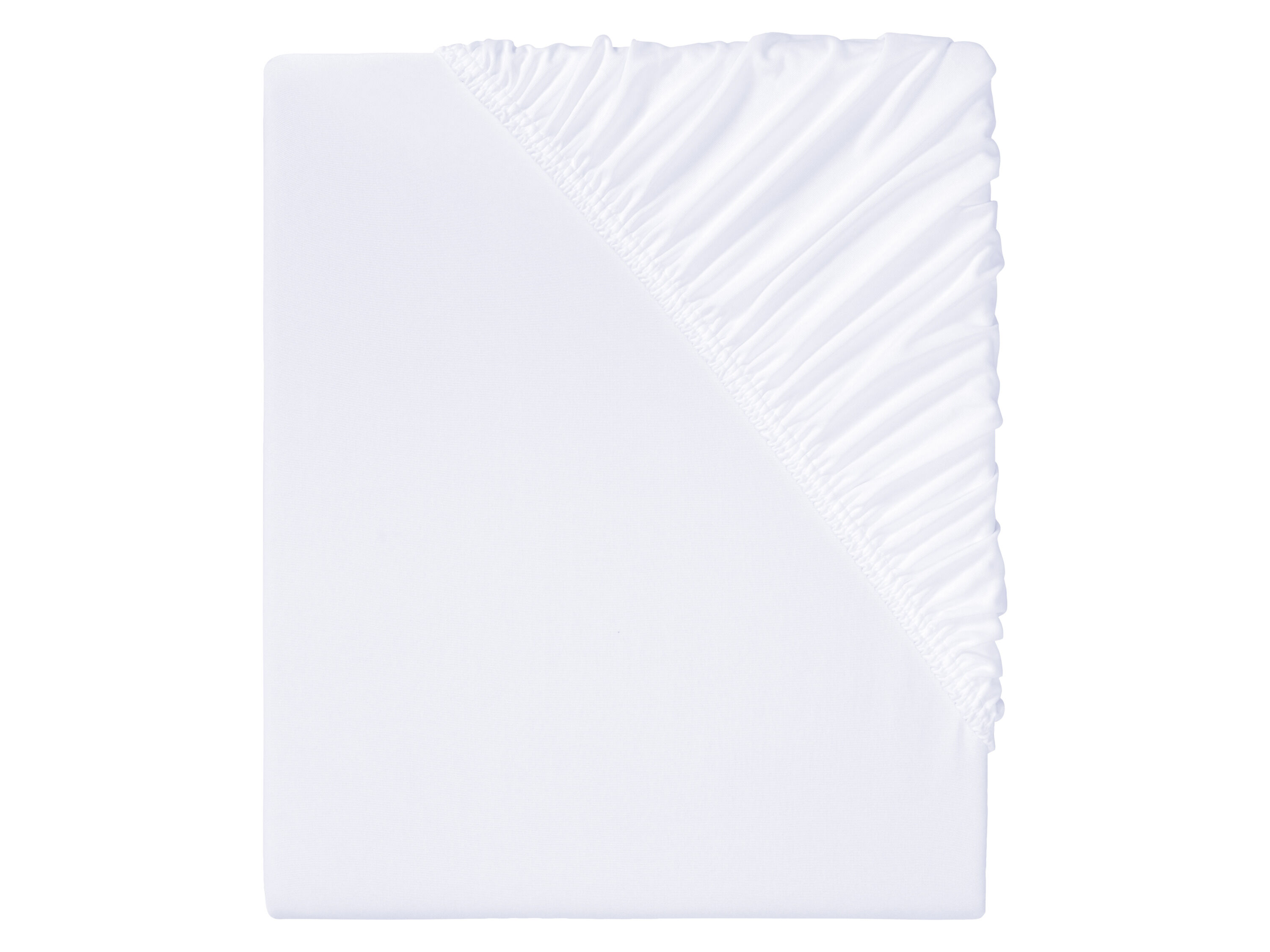 LIVARNO home Jersey hoeslaken 180-200 x 200 cm (Wit) - 4052916428559