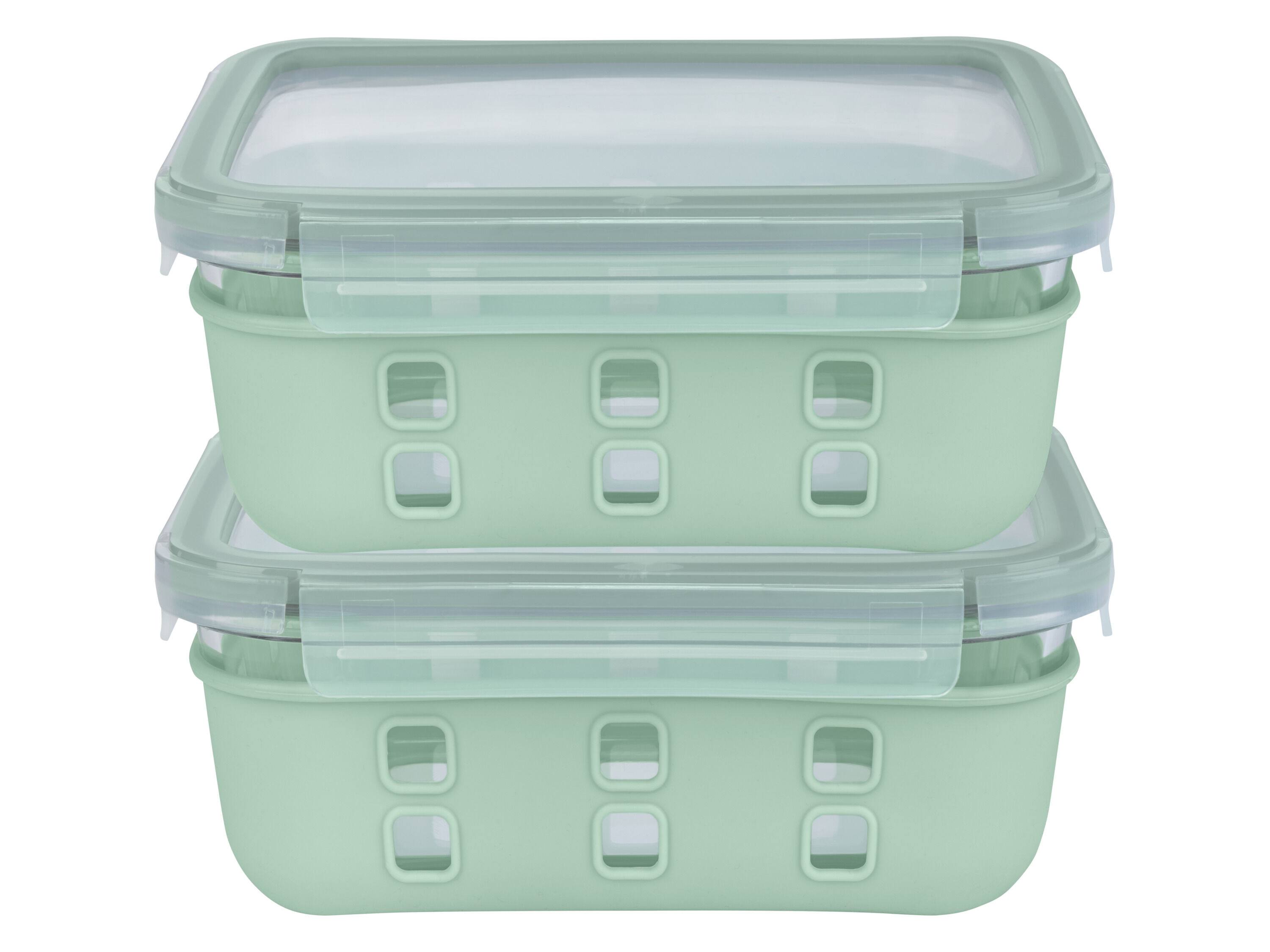 LIVARNO home Glazen lunchboxenset (Mint) - 4052916228159