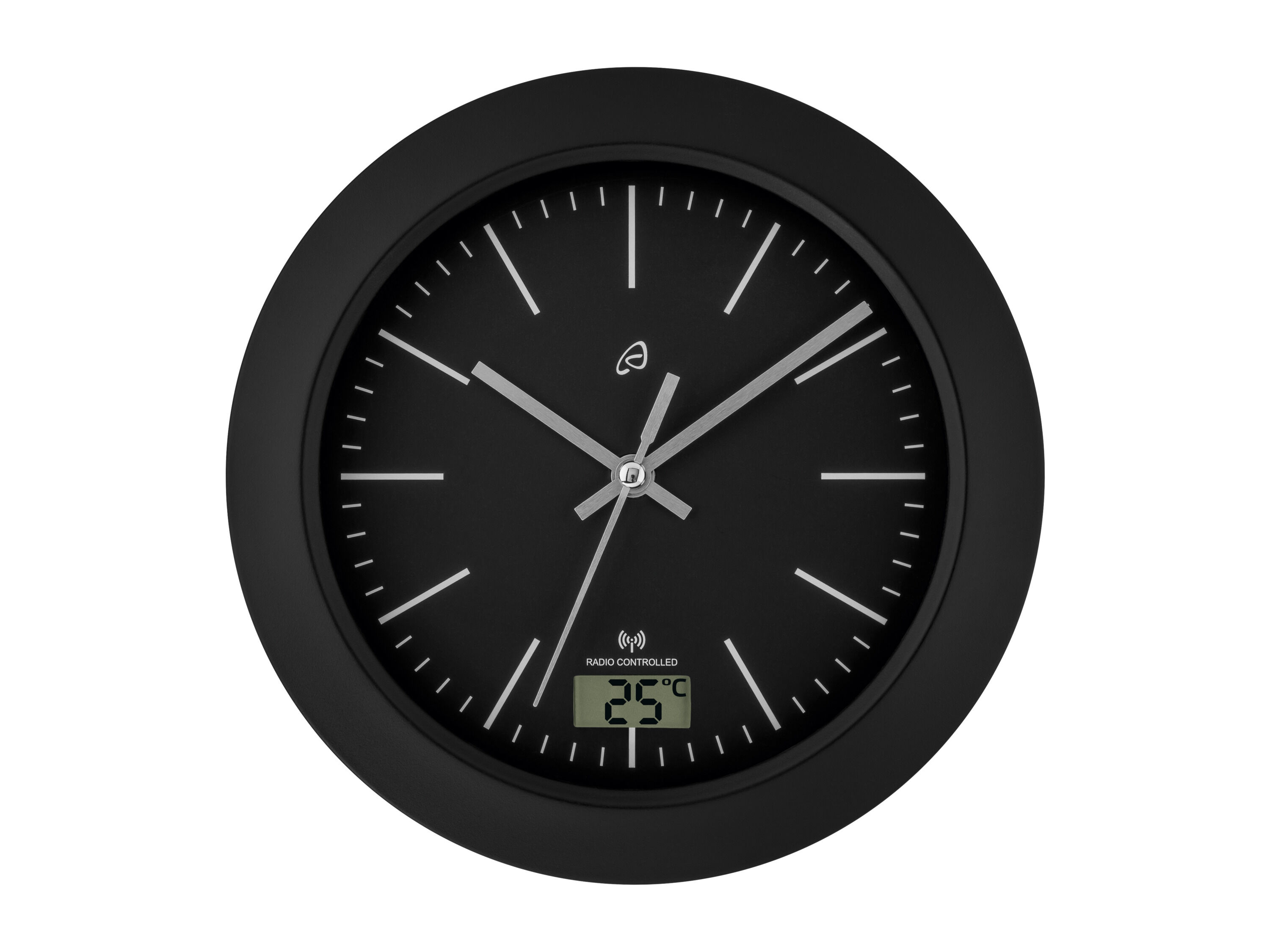 AURIOL Draadloze badkamerklok (Zwart kunststof) - 4335753032197