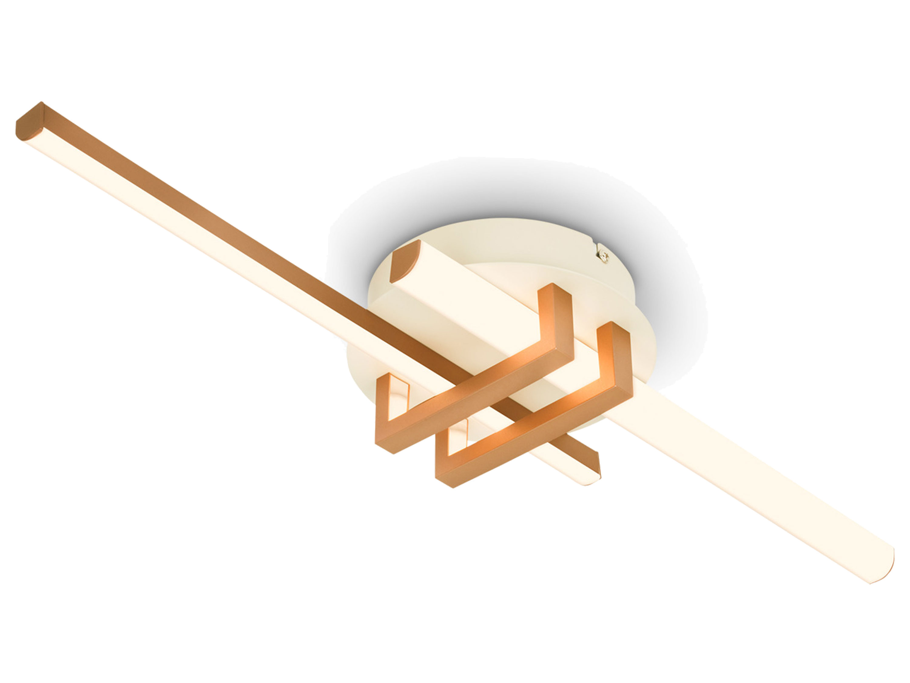 Briloner LED-plafondlamp (2 staven, Coffee, Warm grijs) - 4002707487494