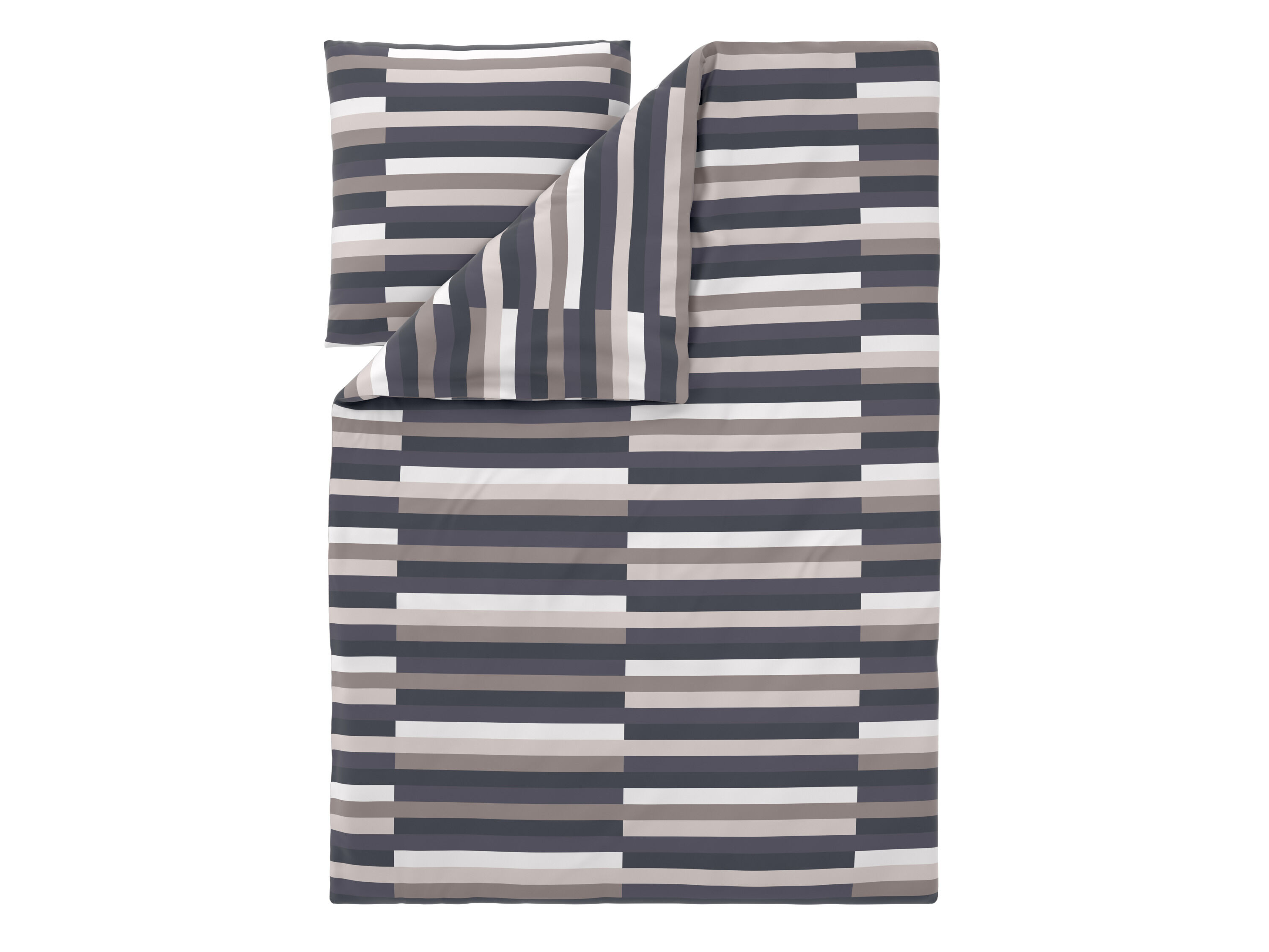 LIVARNO Satijnen dekbedovertrek 140 x 200 cm (Strepen) - 4052916999981