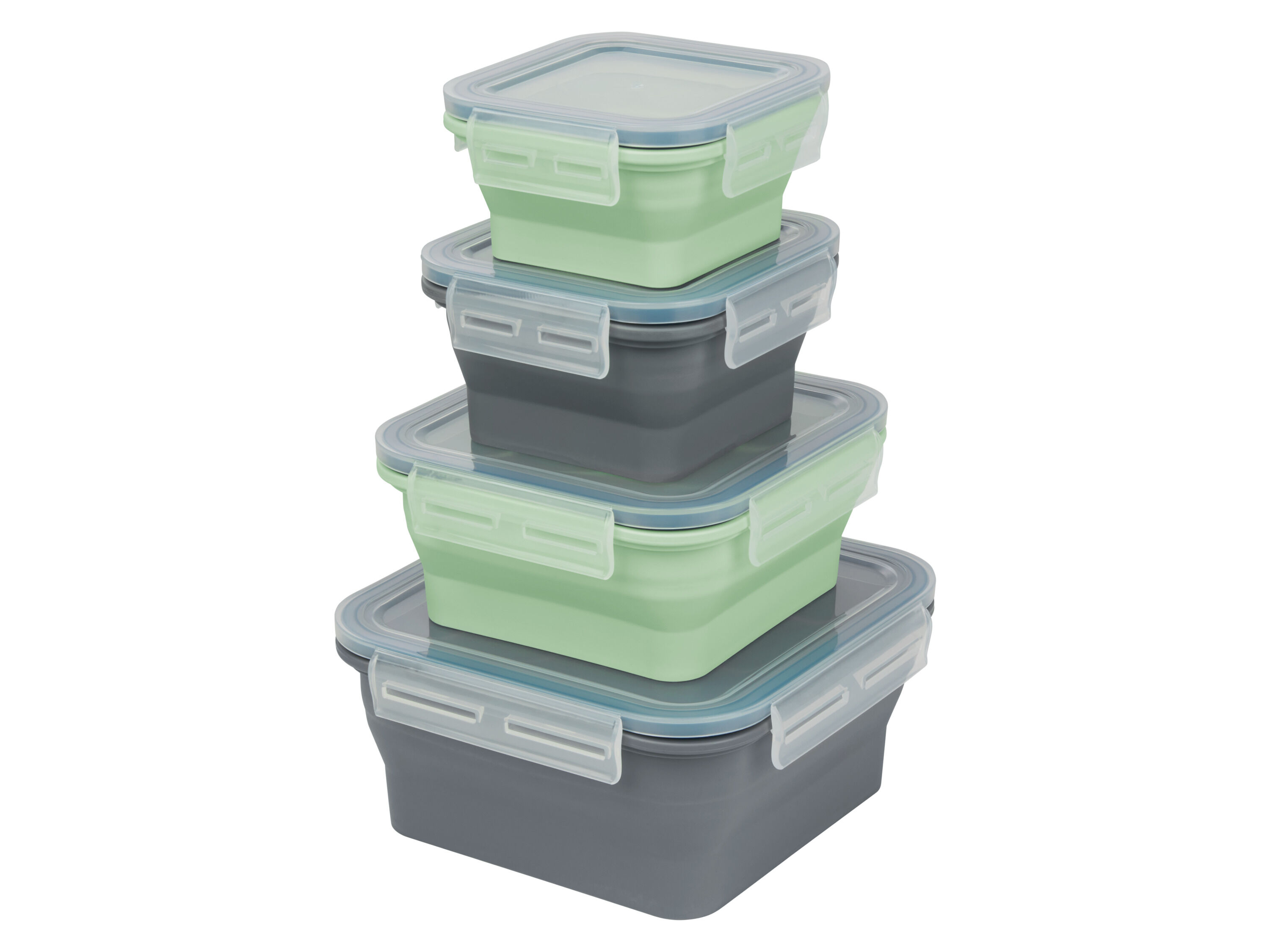 SILVERCREST Opvouwbare vershoudbakjes of lunchbox (Vierkant) - 4052916359860