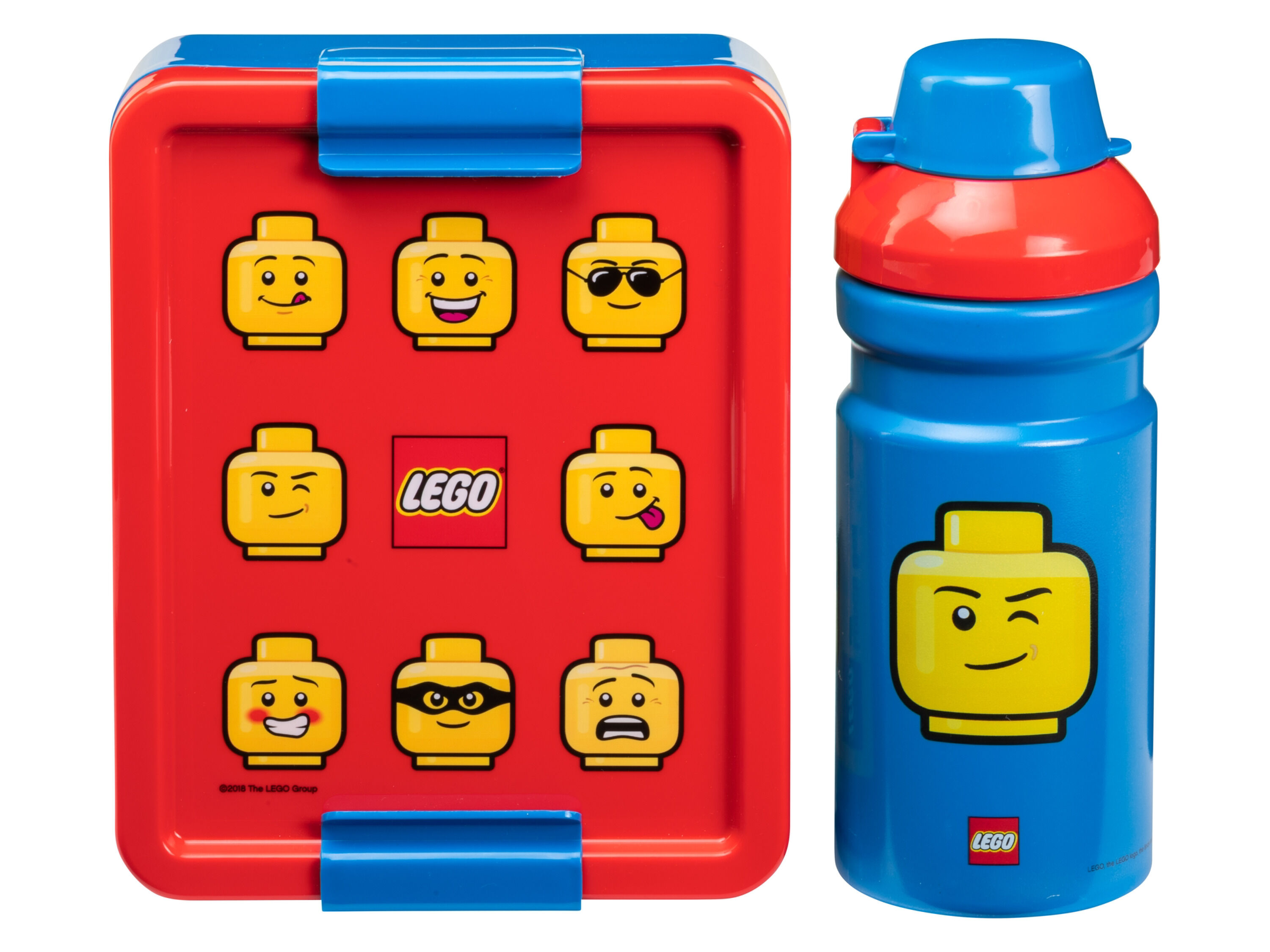 LEGO Broodtrommel en drinkfles (Rood/blauw) - 5711938035402