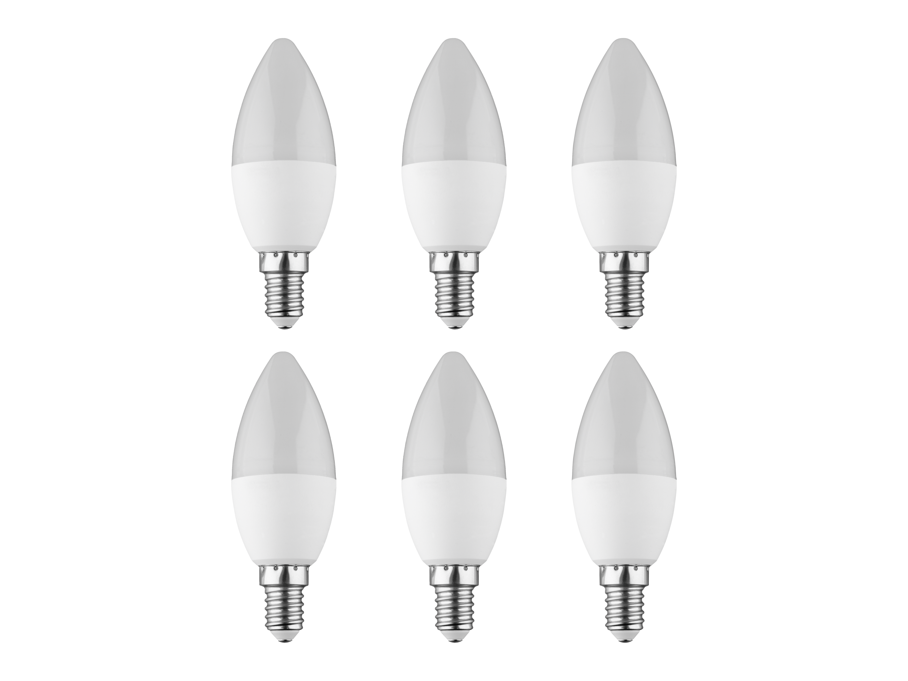 LIVARNO home 6 LED-lampen (E14, kaars) - 4052916525104