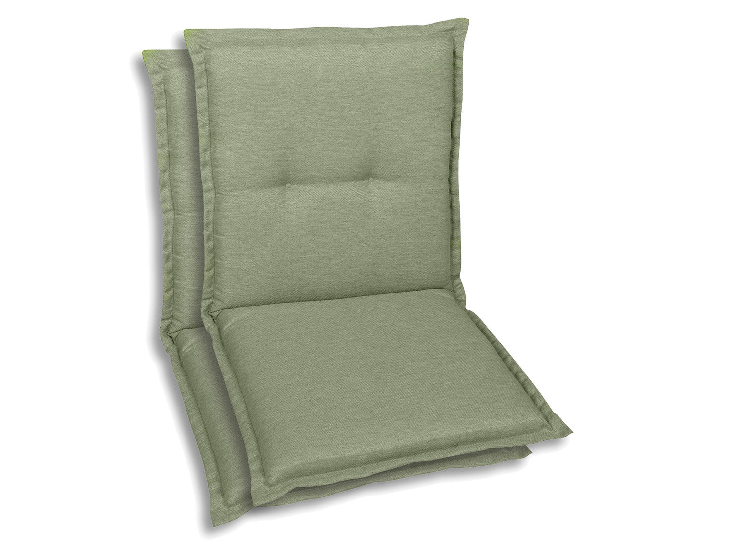 GO-DE Textil Tuinkussen (Stoelkussens voor stoelen met een lage rugleuning, Lichtgroen) - 4014082101025
