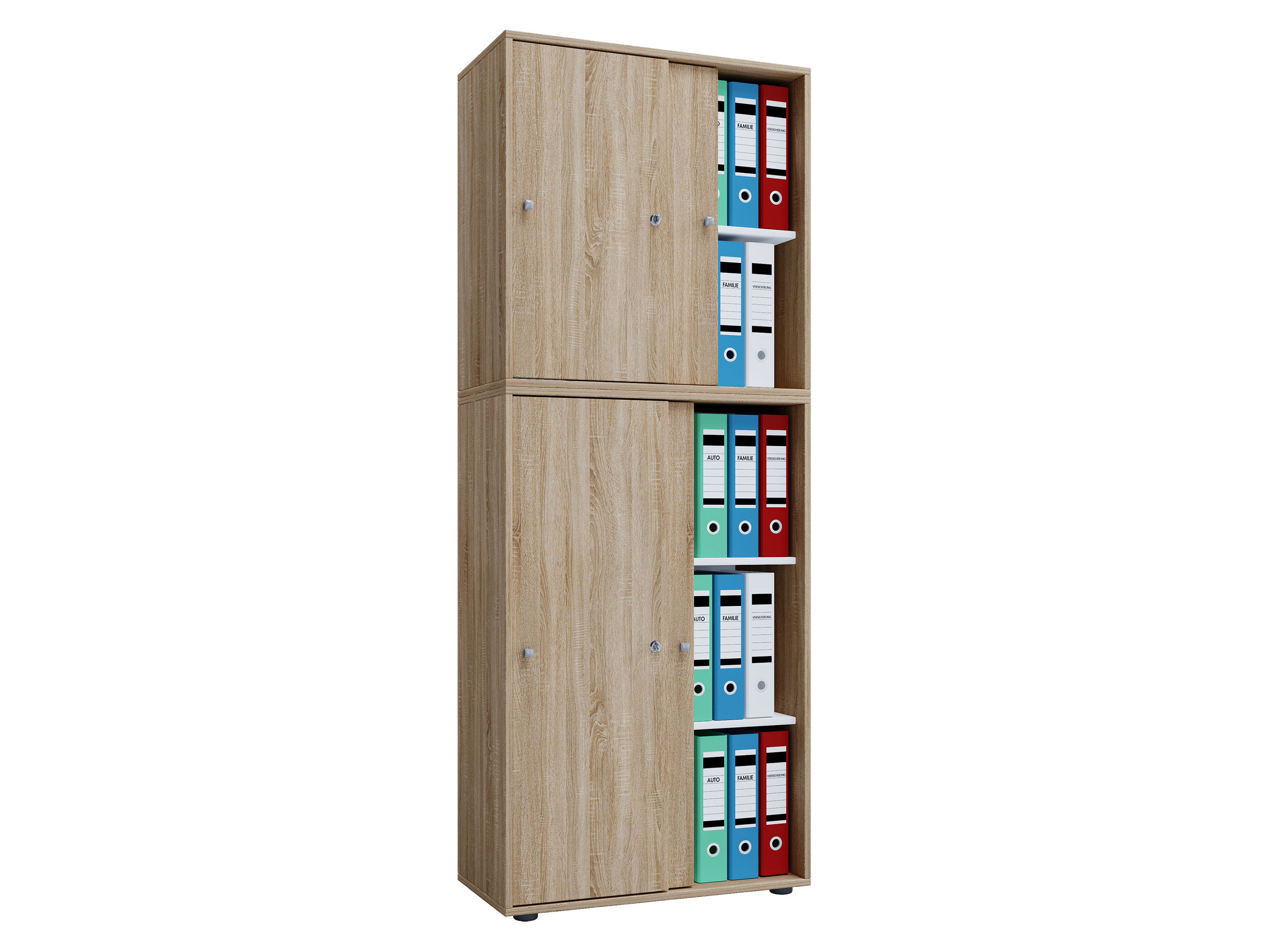 VCM Kast Lona (Schuifdeuren, sonoma eik, XXL) - 4051814375545