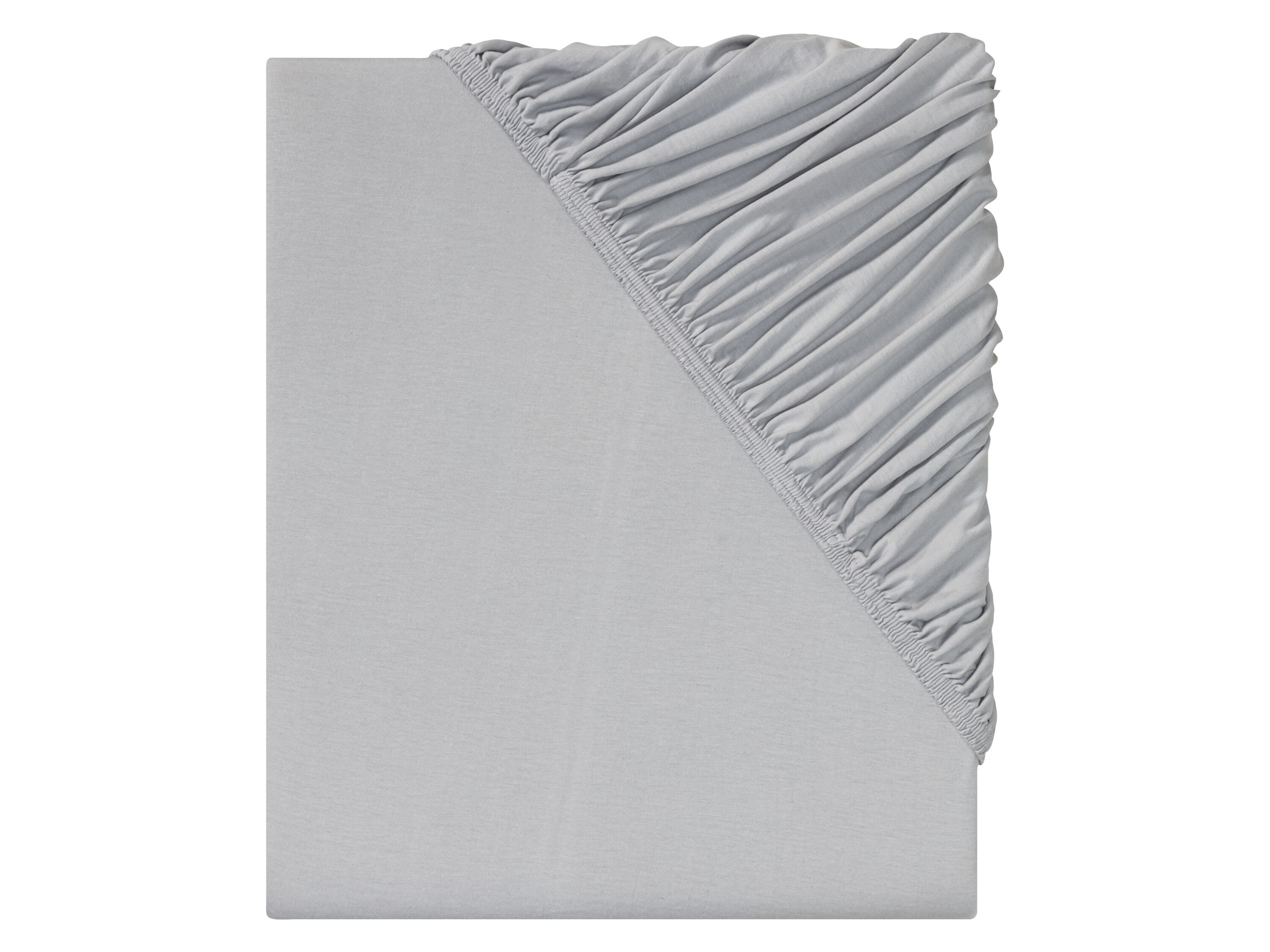 LIVARNO home Jersey hoeslaken 140-160 x 200 cm (Lichtgrijs) - 4335815022401