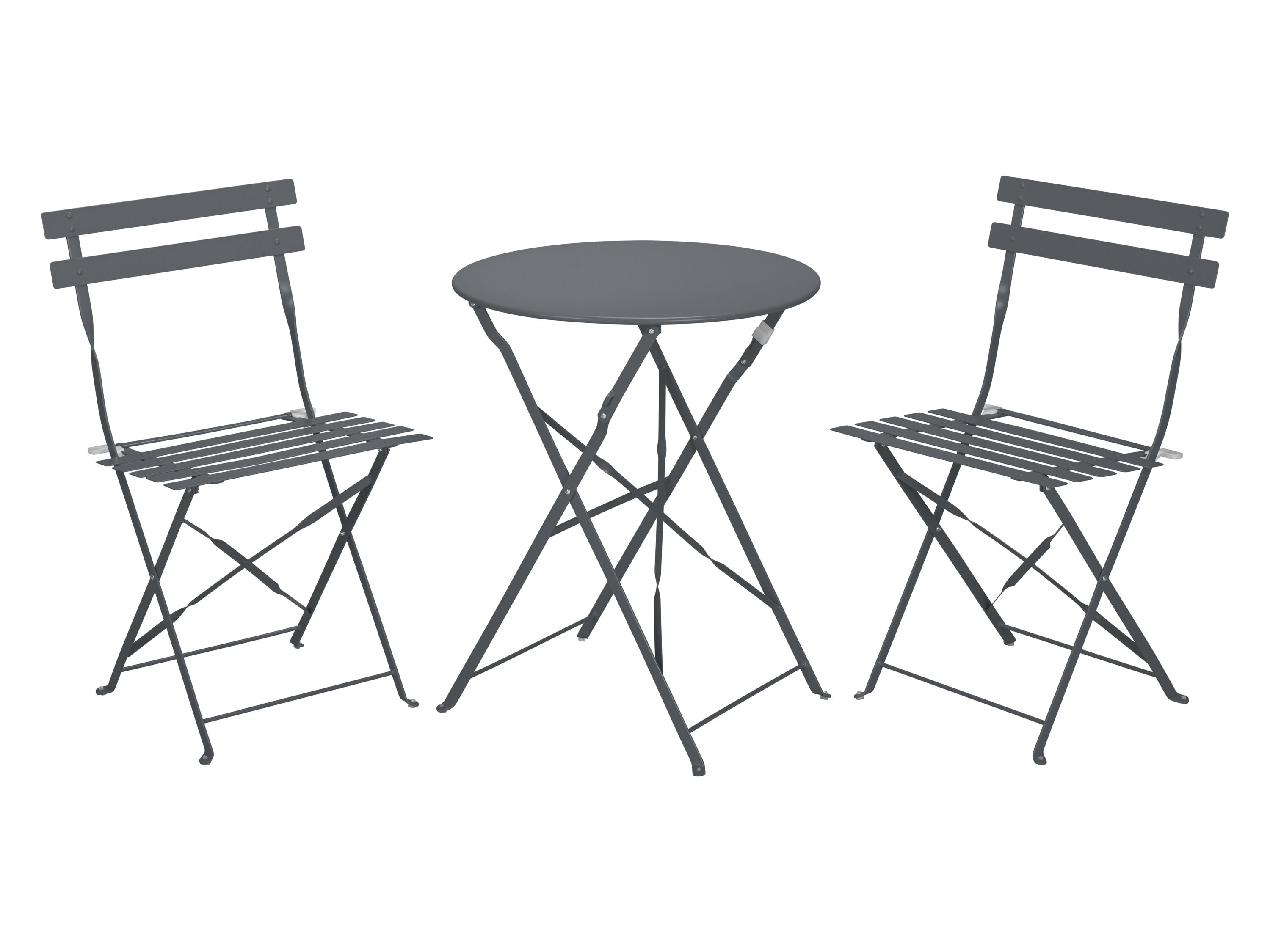 LIVARNO home Bistroset, inklapbaar (Antraciet) - 4052916200223