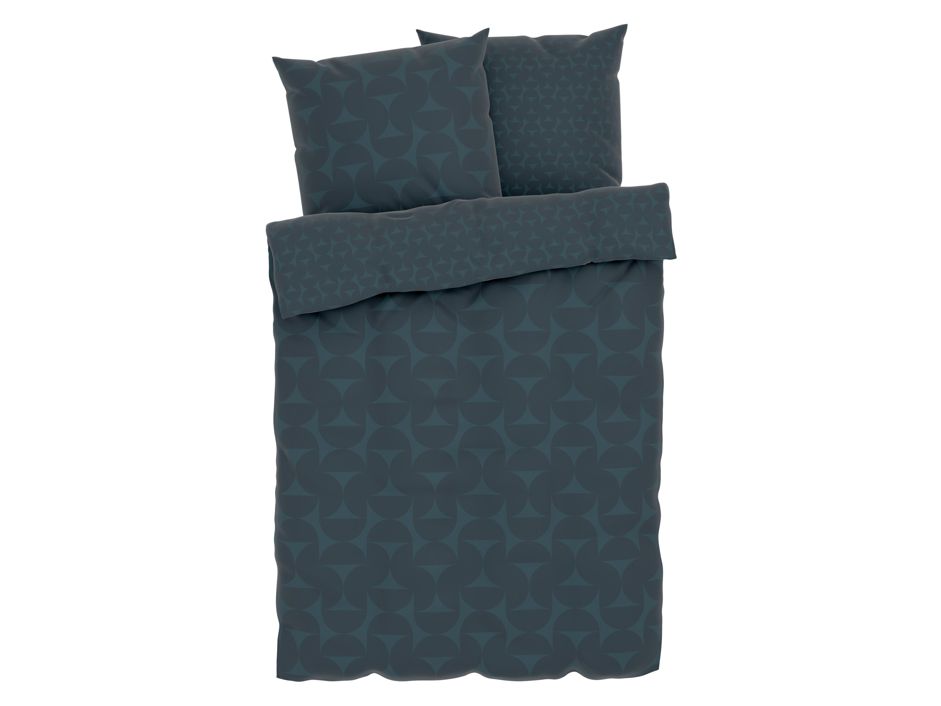 LIVARNO home Microfiber satijnen beddengoed, ademend, 200 x 200 cm (Let op: LV OSNL) (Petrol) - 4052916625163