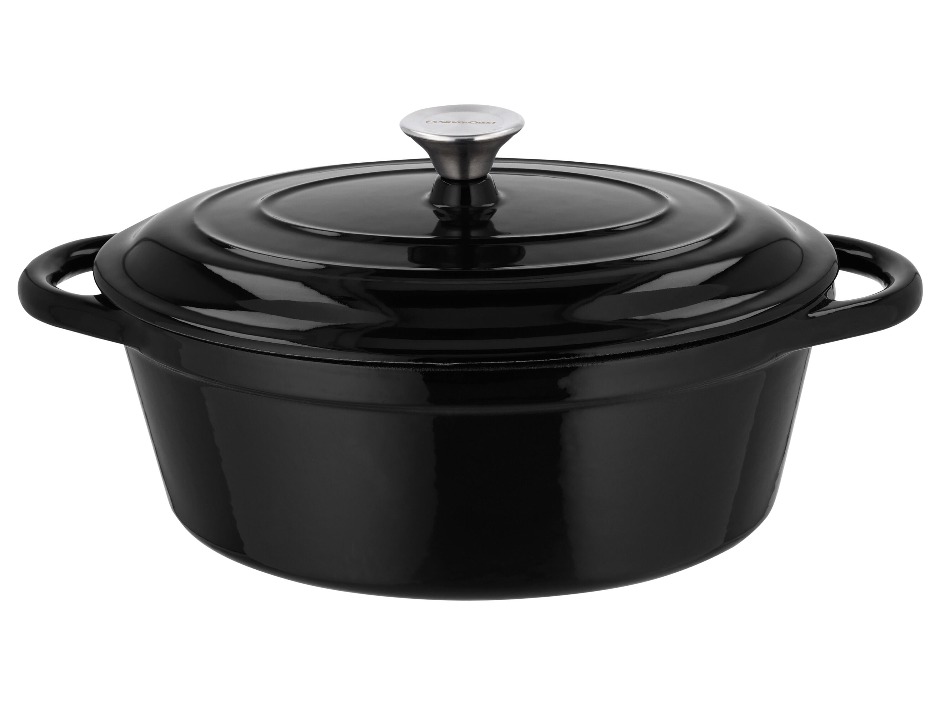 SILVERCREST Gietijzeren pan 29 cm 4,8 L (Zwart) - 4052916661437