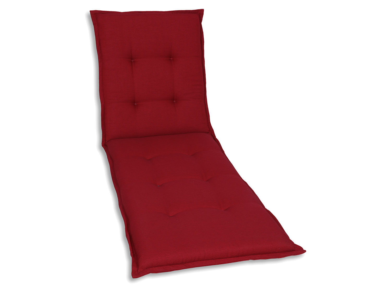 GO-DE Textil Tuinkussen (Stoelkussen voor een ligbed, Kersenrood) - 4014082101124