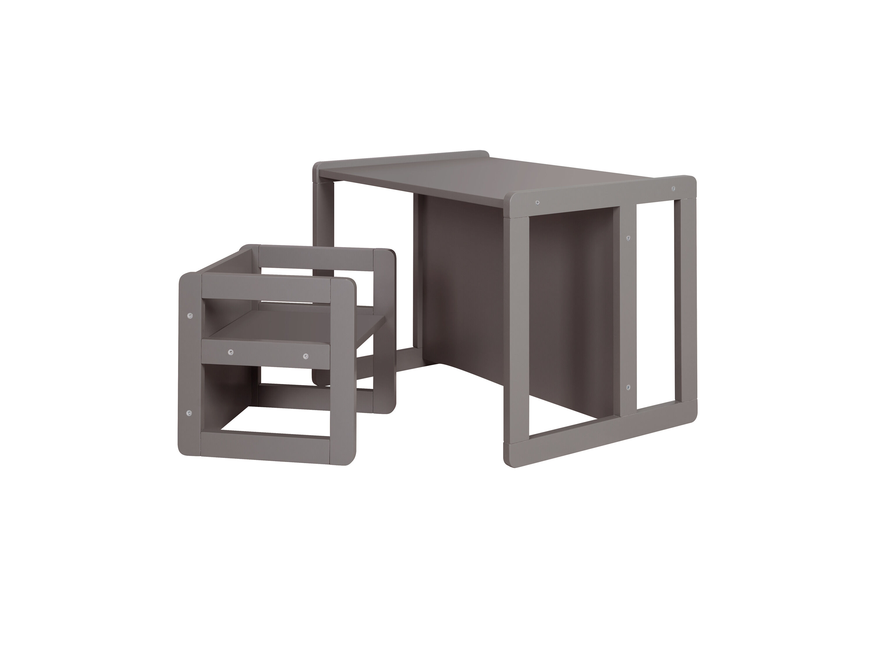 roba Kindertafel met stoel Montessori 3-in-1 (Antraciet) - 4005317335735