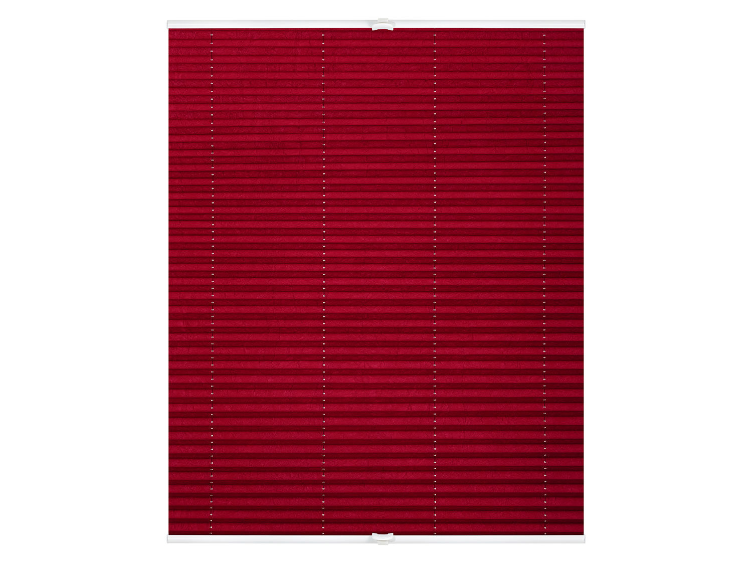 Lichtblick plisségordijn Klemmfix (Rood, 95 x 130 cm) - 4250434158693
