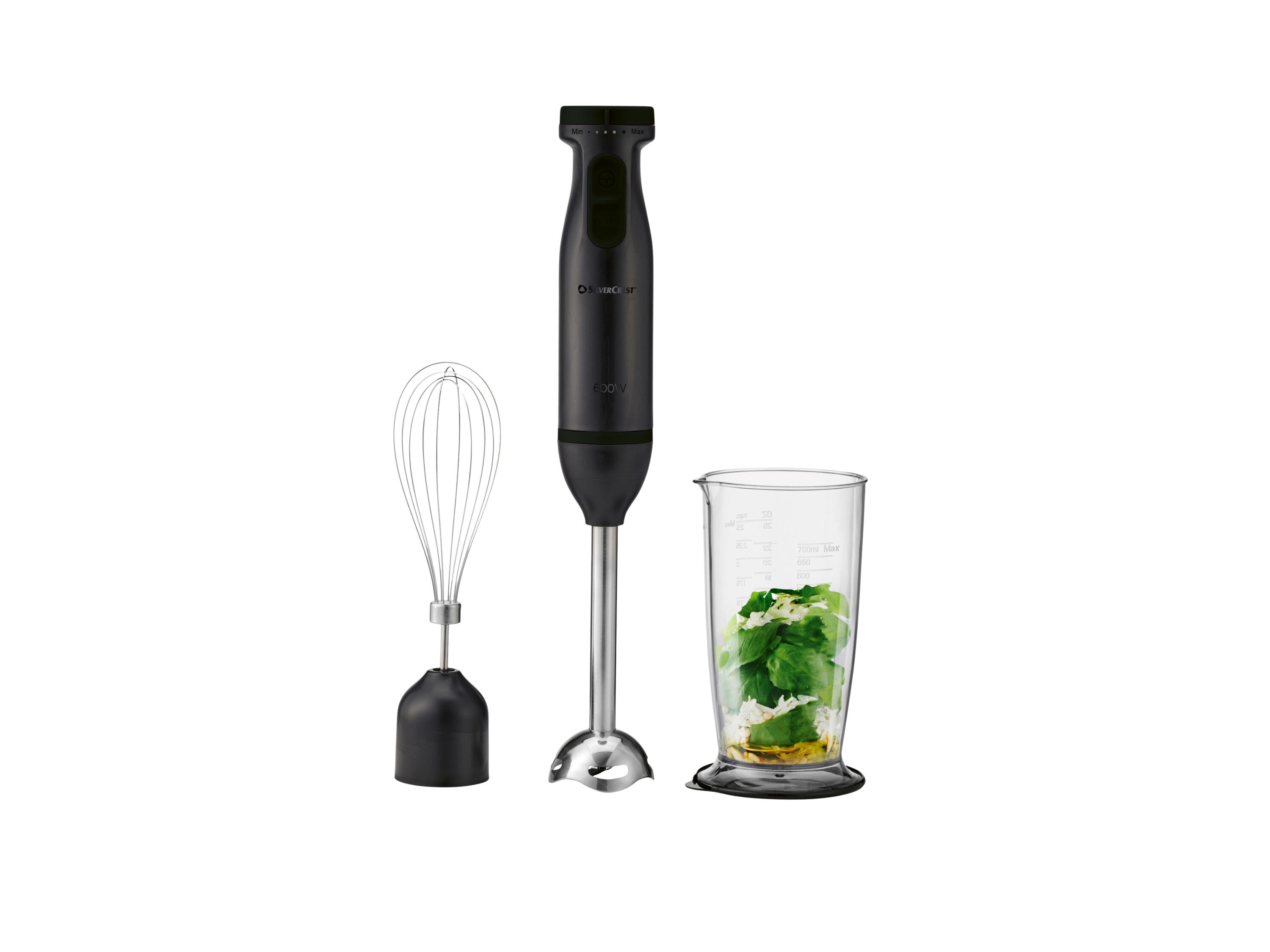 SILVERCREST Staafmixerset 600 W (Zwart) - 4052916738382