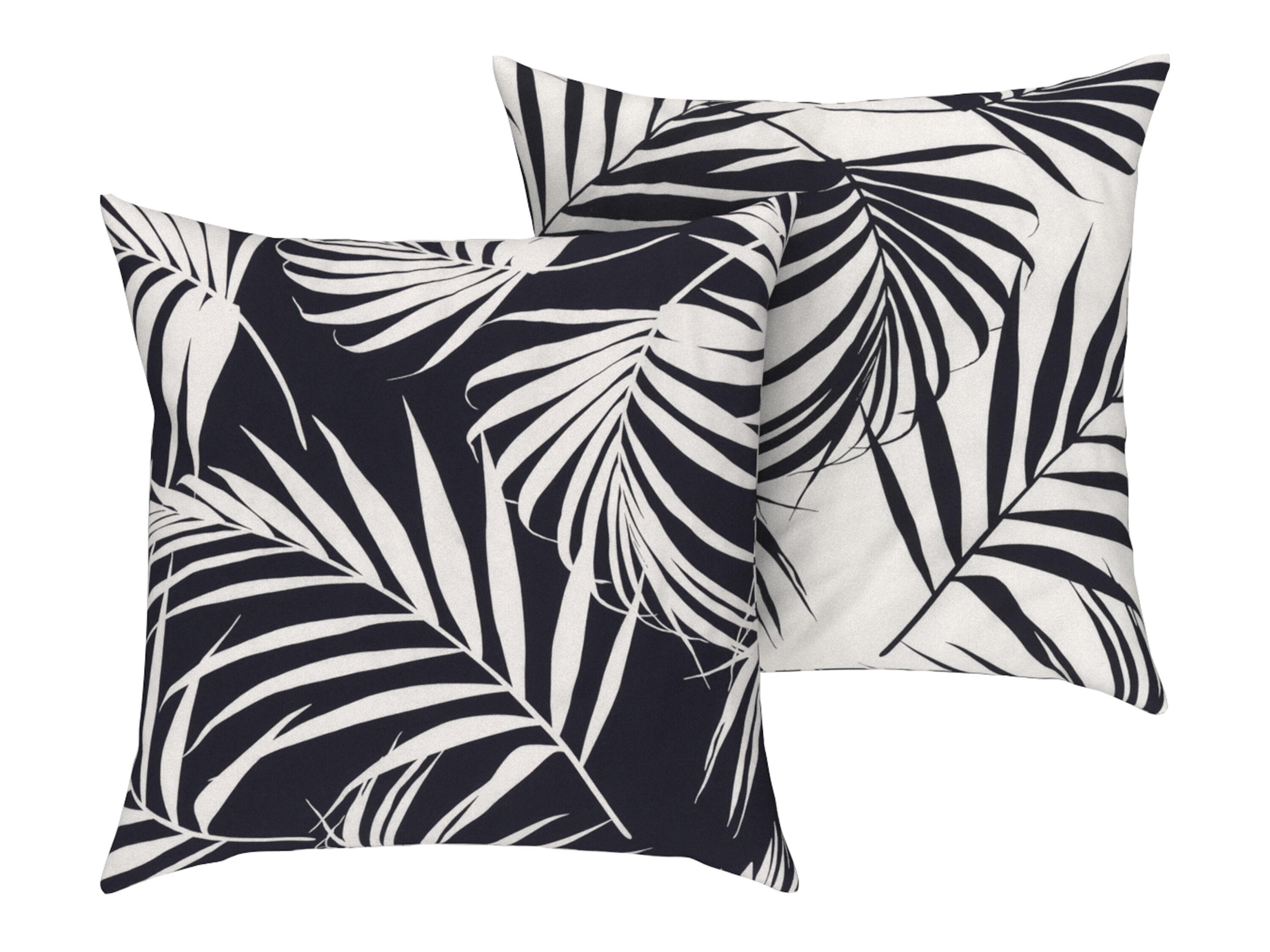 LIVARNO home Kussensloop Edel-Renforcé 60x50 cm (Let op: LV OSNL) (Palmbomen) - 4052916182895
