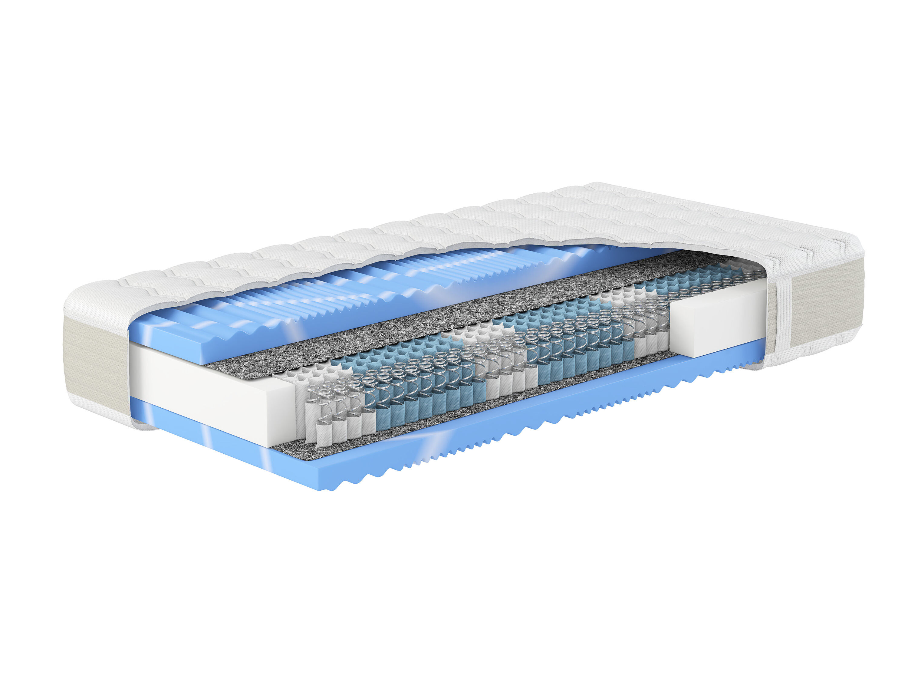 Hn8 Schlafsysteme Pocketvering matras Gelstar XXL (Medium (H2), 100 x 200 cm) - 4046277565619