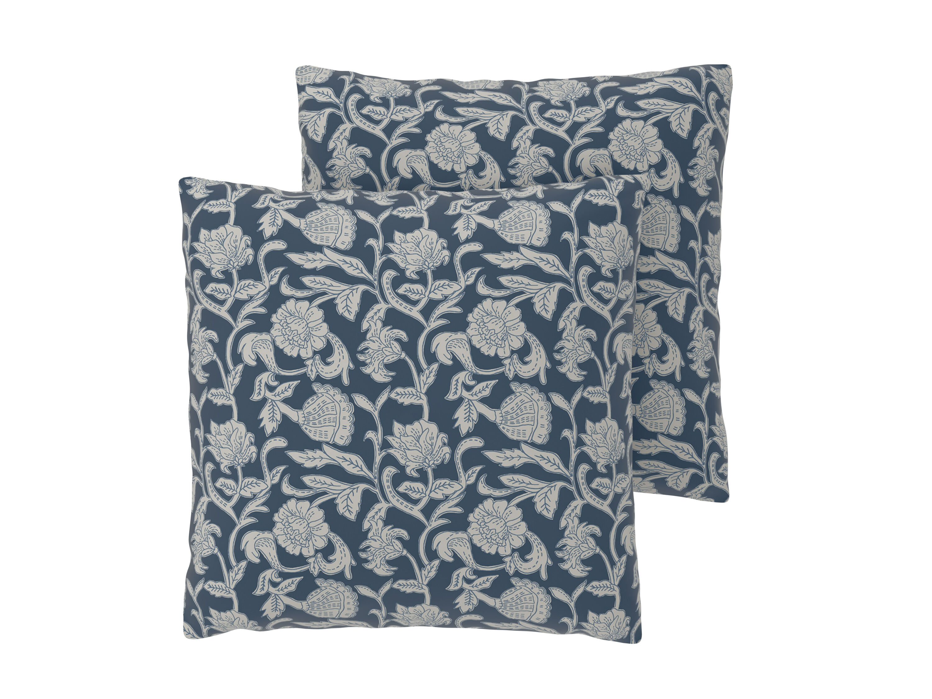 LIVARNO Set van 2 kussenslopen 50 x 60 cm (Blauw) - 4052916831335