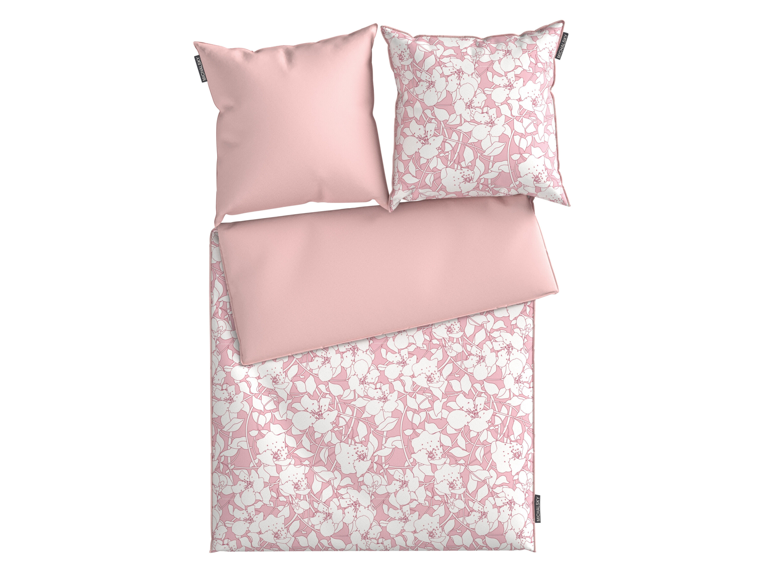 Michalsky Satijnen dekbedovertrek 240 x 220 cm (Lichtroze) - 4050069113049
