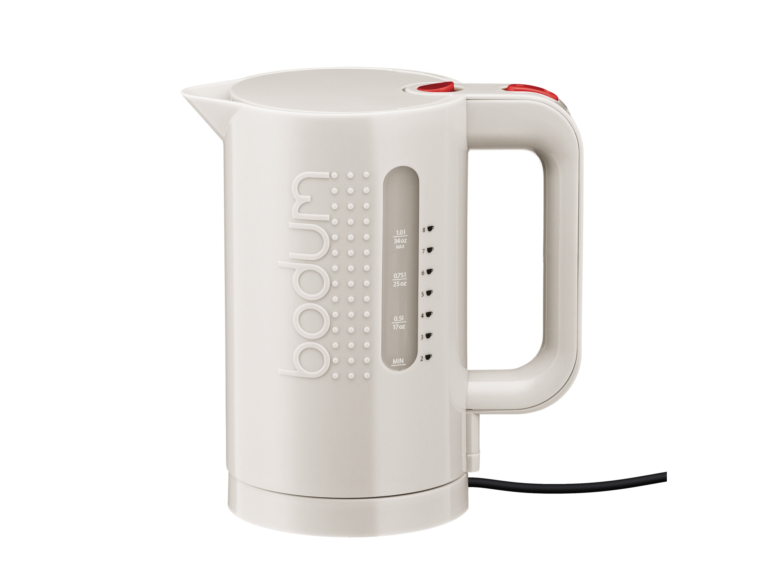 BODUM Waterkoker Bistro 1 L (Crèmewit ) - 0699965157395