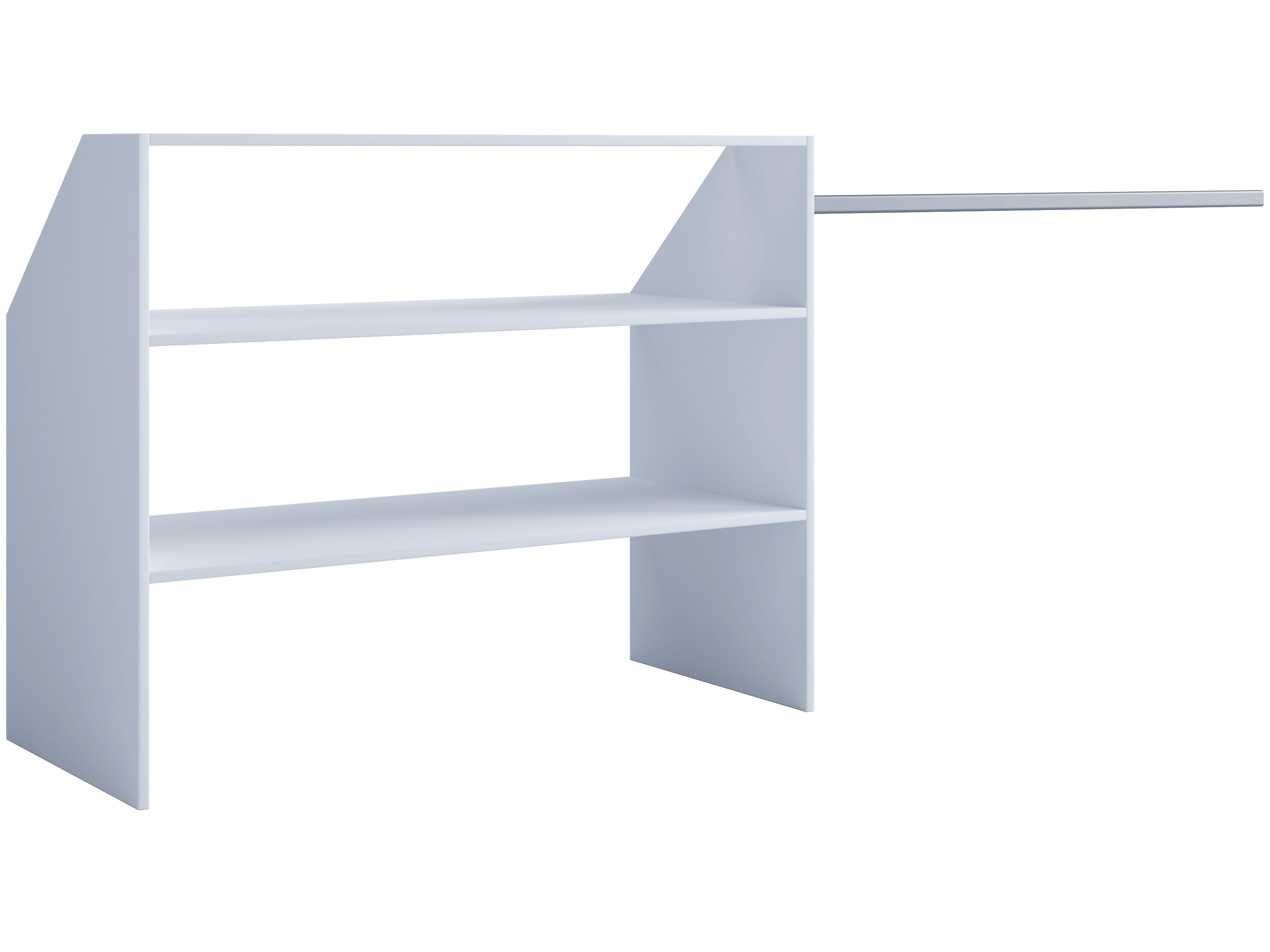 VCM Kledingkast Dacho (Schuine dakplank, Wit) - 4051814376290
