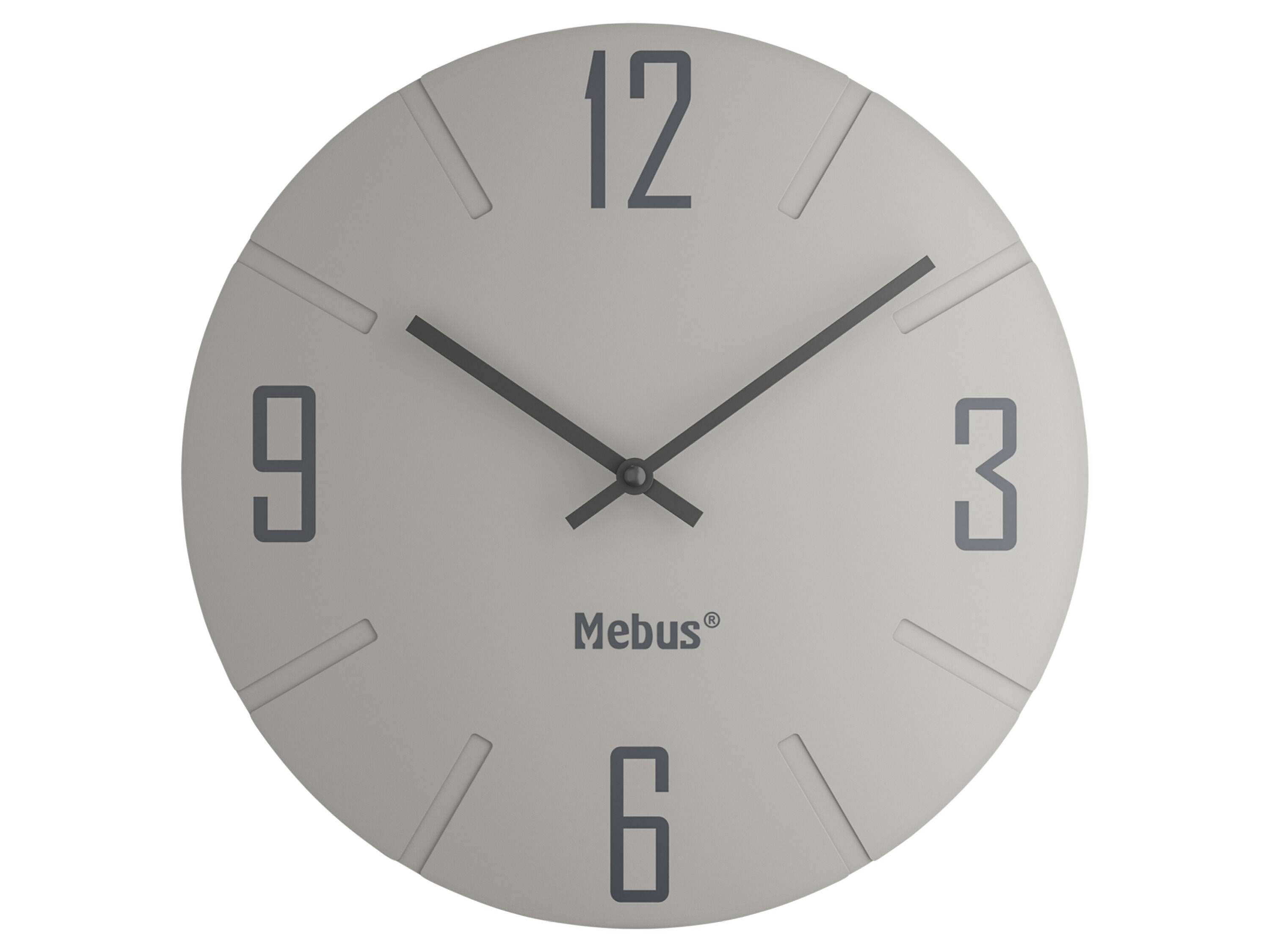 MEBUS Wandklok (Lichtgrijs) - 4017805197602