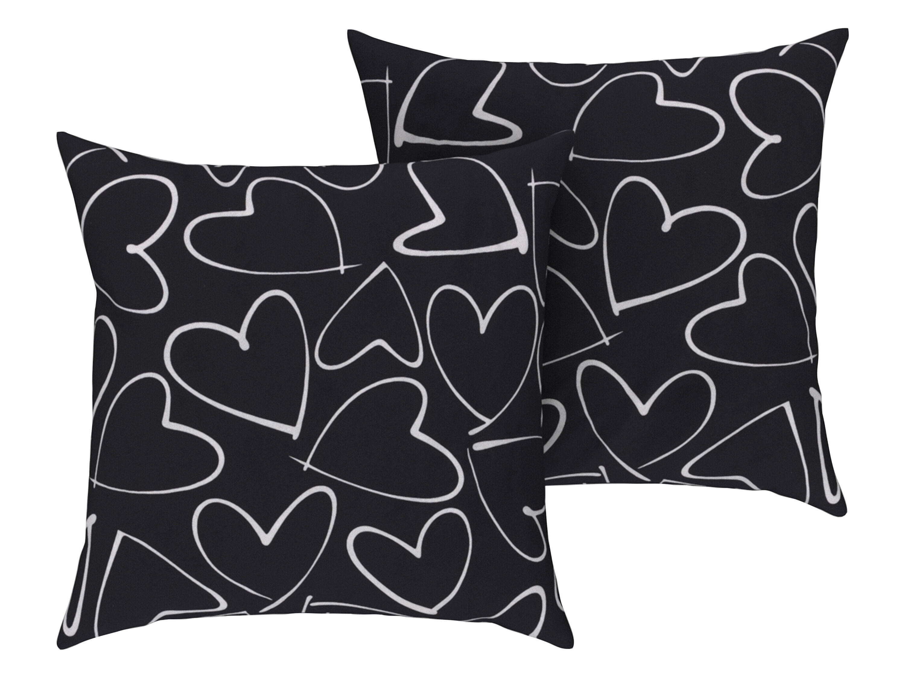 LIVARNO home Kussensloop Edel-Renforcé 60x50 cm (Let op: LV OSNL) (Hartjes) - 4052916183199