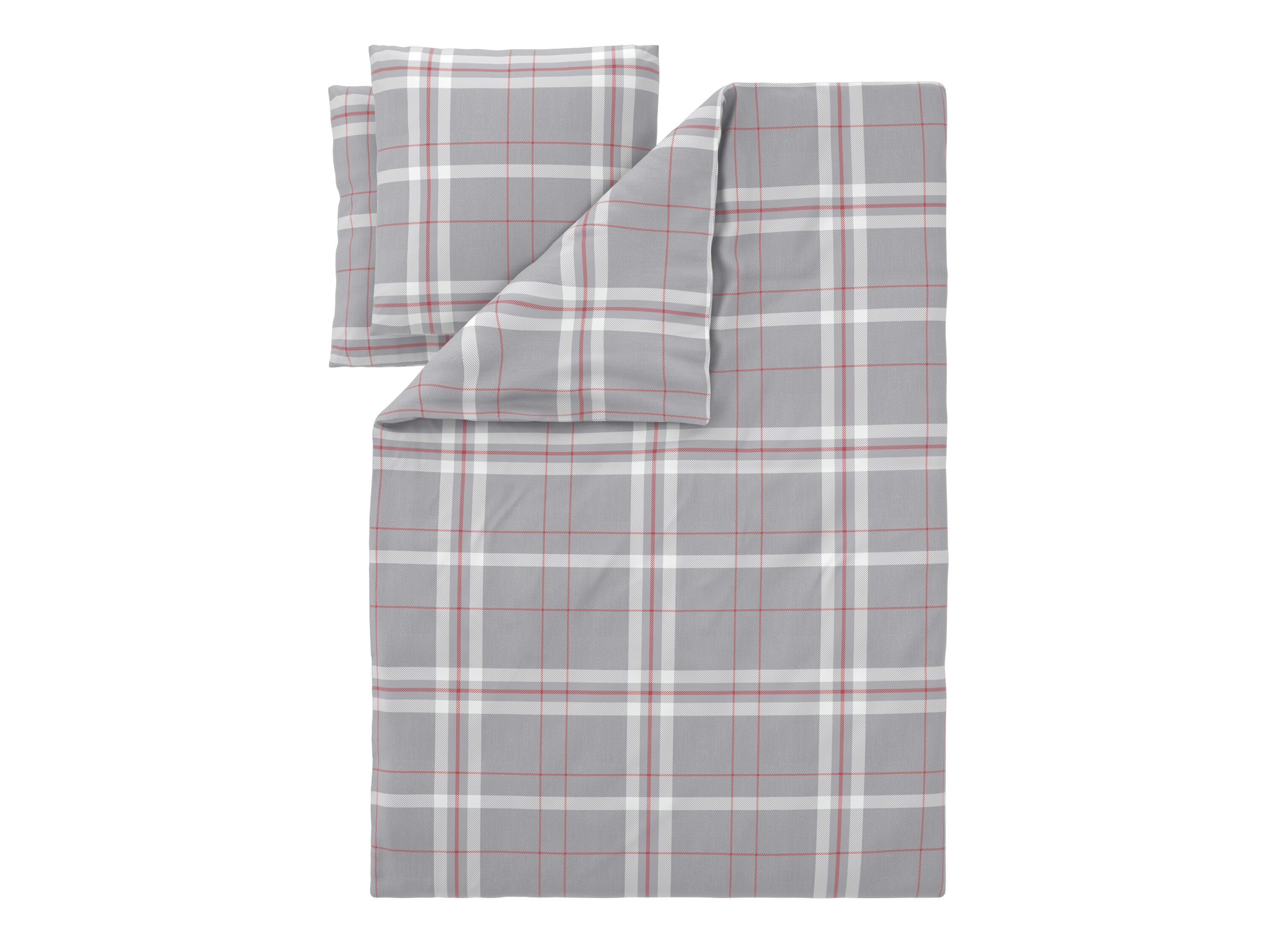 LIVARNO Fleece dekbedovertrek 240 x 220 cm (Geruit) - 4052916820643