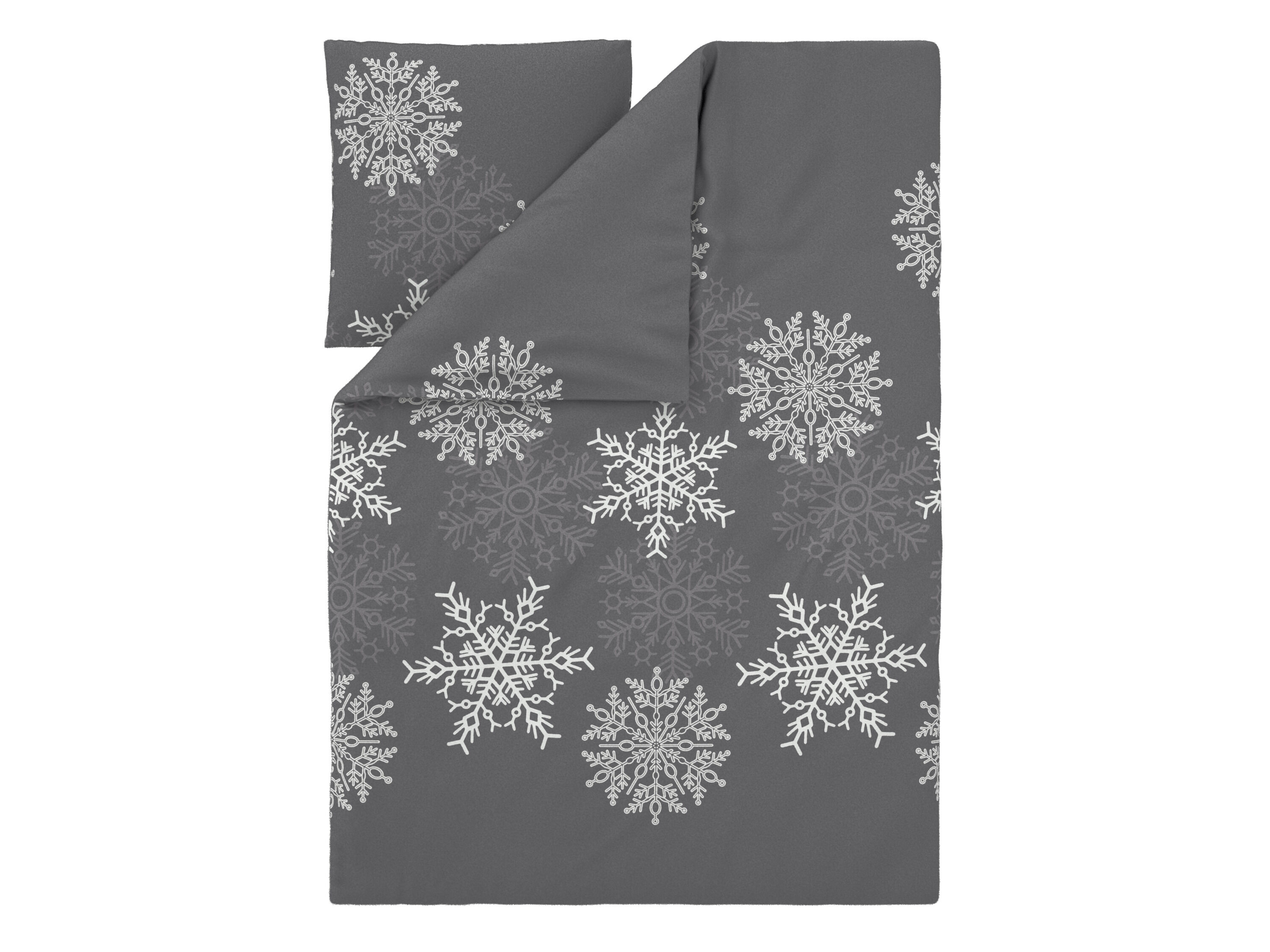 LIVARNO Dekbedovertrek Fleece 140 x 200 cm (Let op: LV OSNL) (Donkergrijs) - 4052916821923