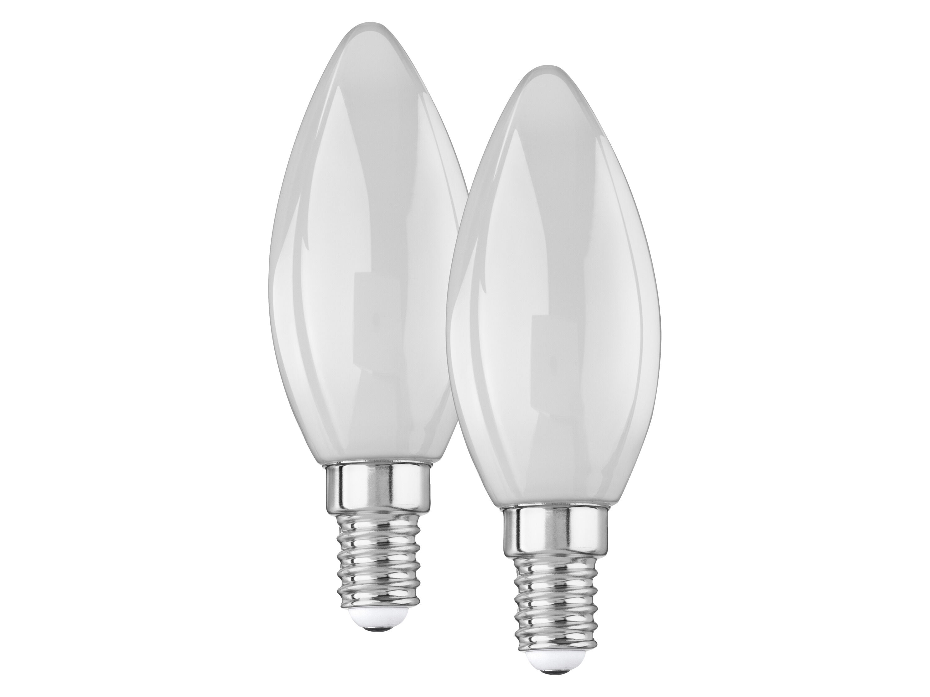 LIVARNO home 2 LED-lampen (Kaars E14, melkachtig 2,2W 2 stuks) - 4052916525159