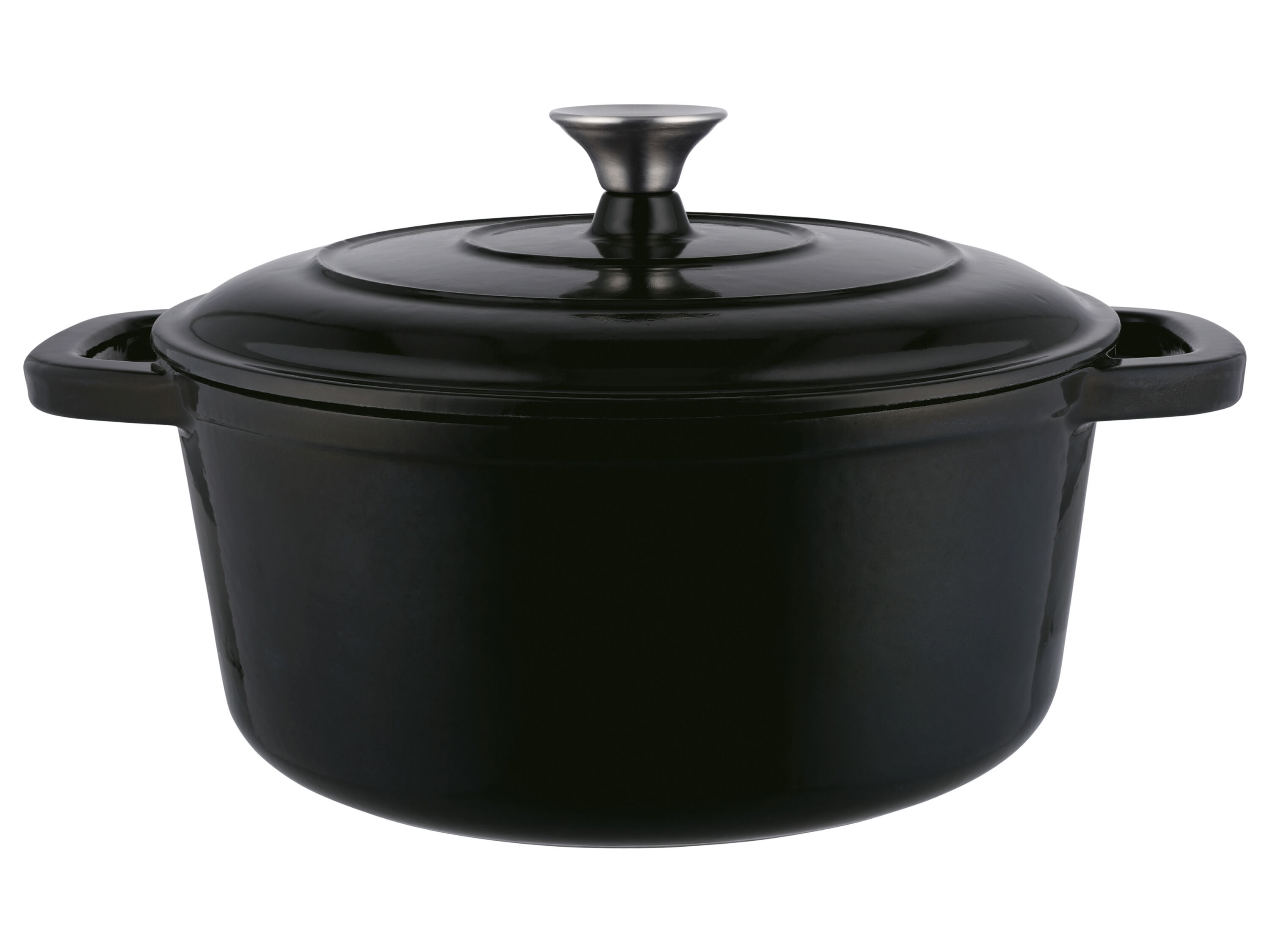 SILVERCREST Gietijzeren pan 28 cm 5,6 L (Zwart) - 4052916658826