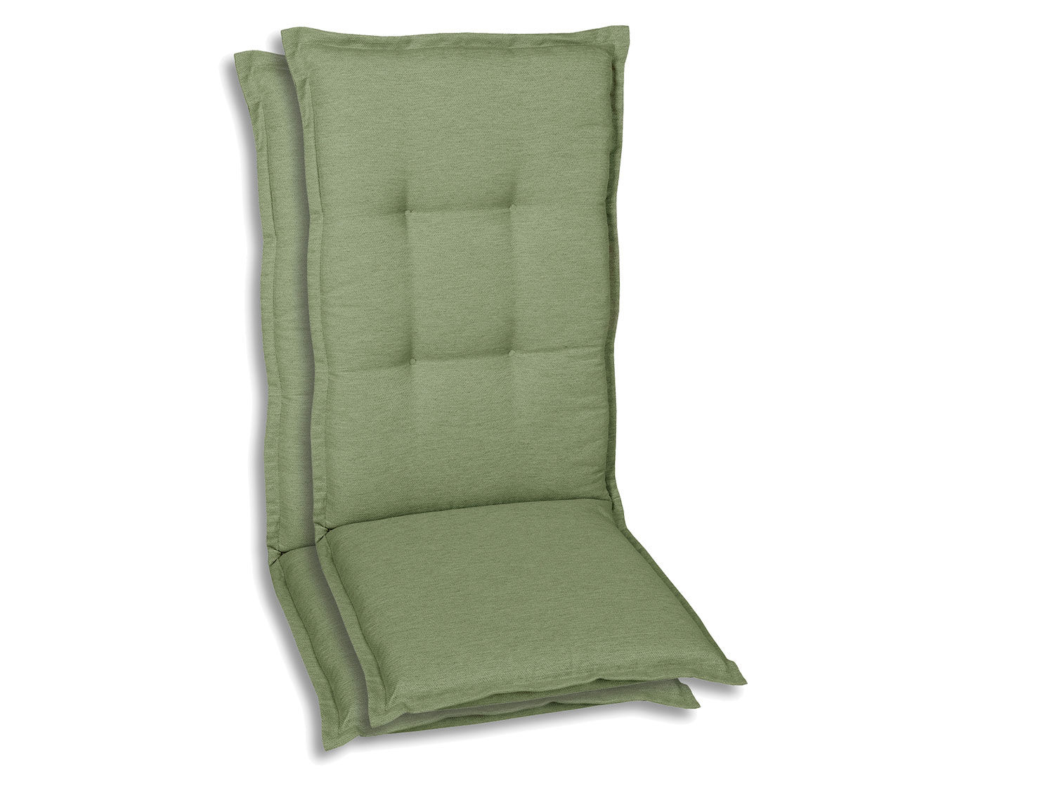GO-DE Textil Tuinkussen (Stoelkussens voor stoelen met een lange rugleuning, Lichtgroen) - 4014082101018