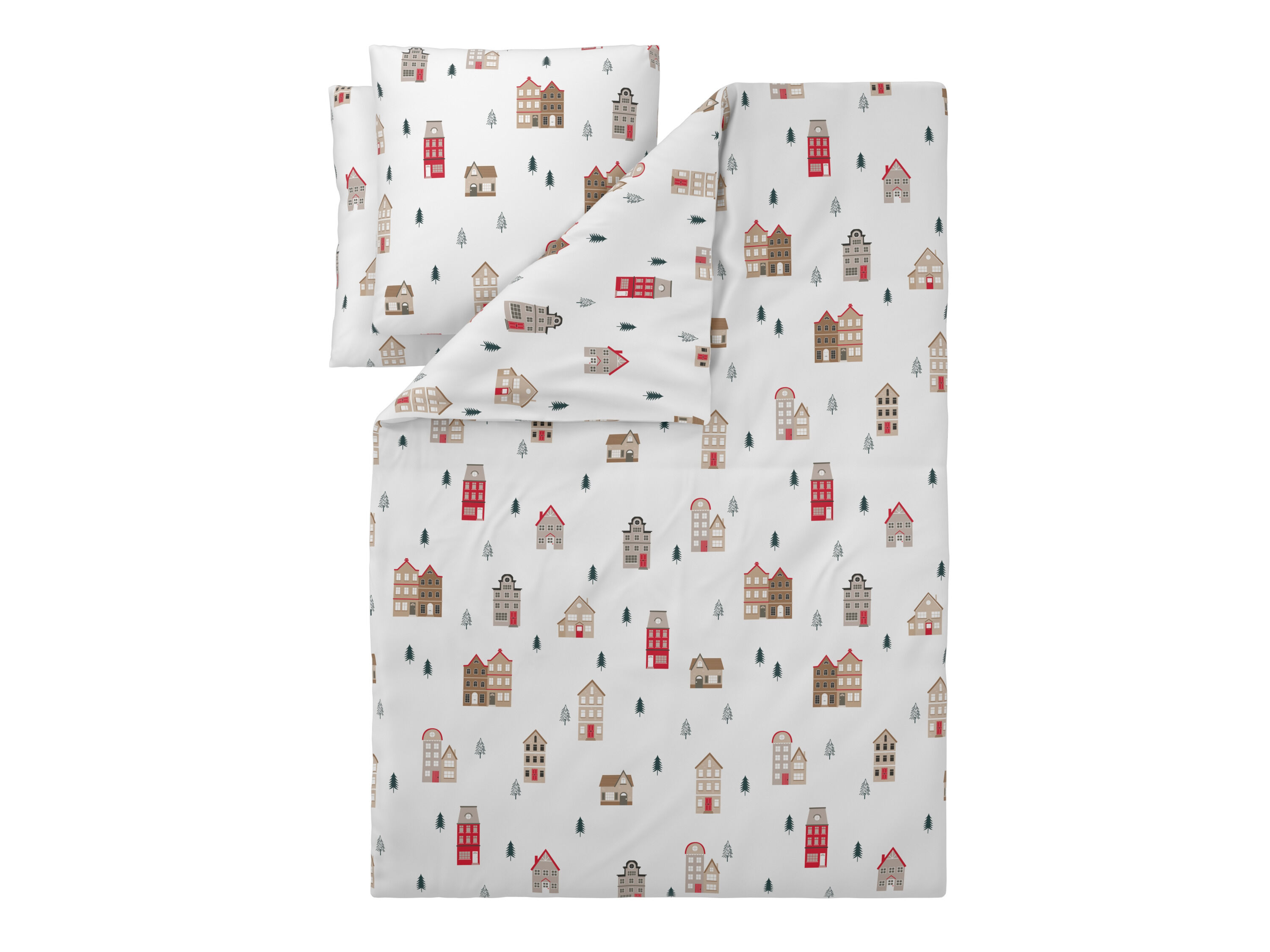 LIVARNO Dekbedovertrek 240 x 220 cm (Huisjes) - 4052916819210