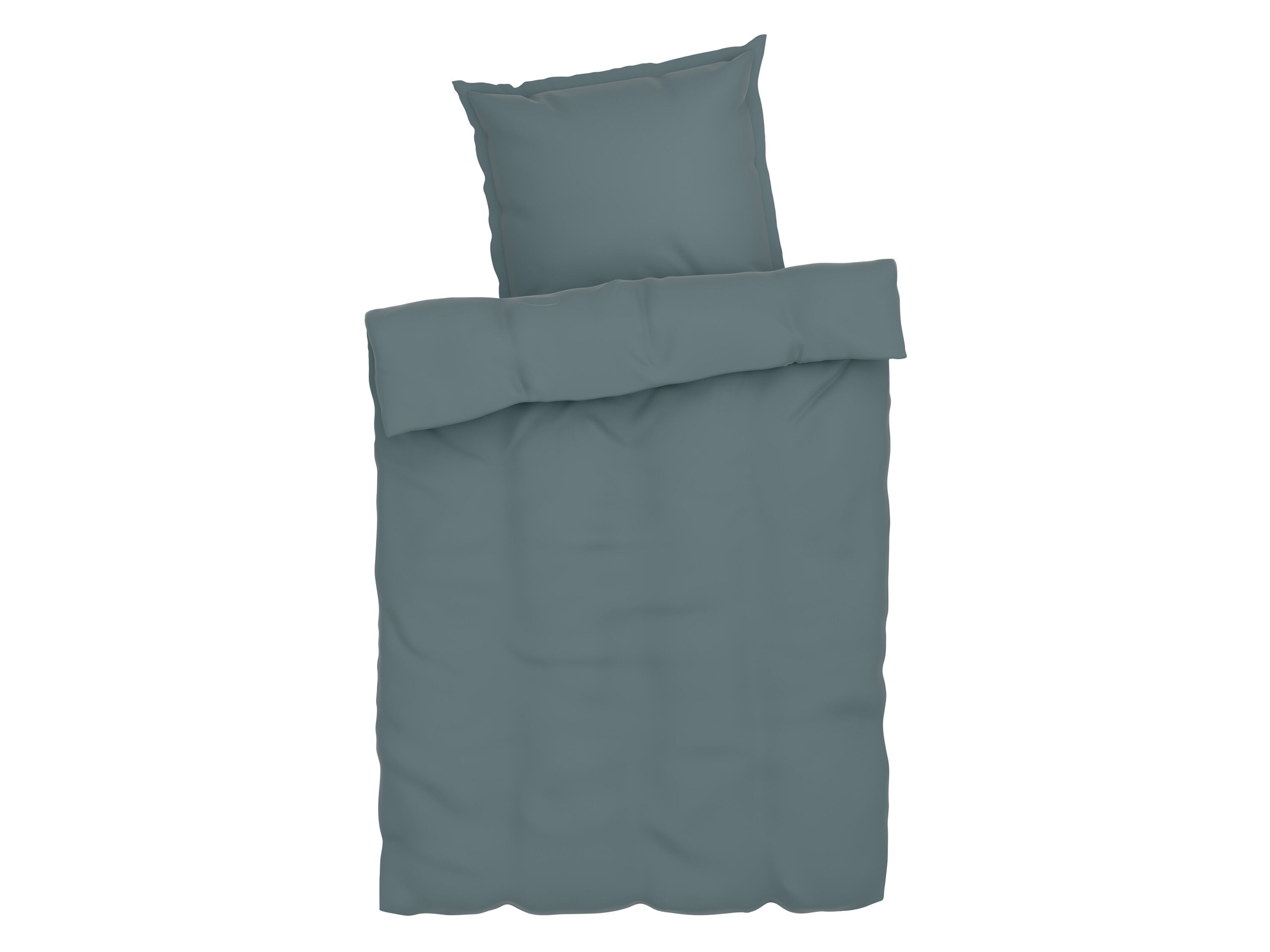 LIVARNO home Lyocell satijnen dekbedovertrek 140 x 200 cm (Grijs) - 4052916587669