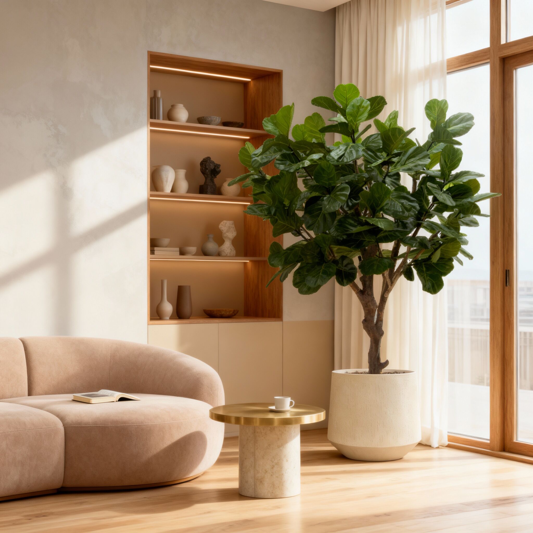 Lyrata Giant deluxe kunstboom 260cm - 8718719446775