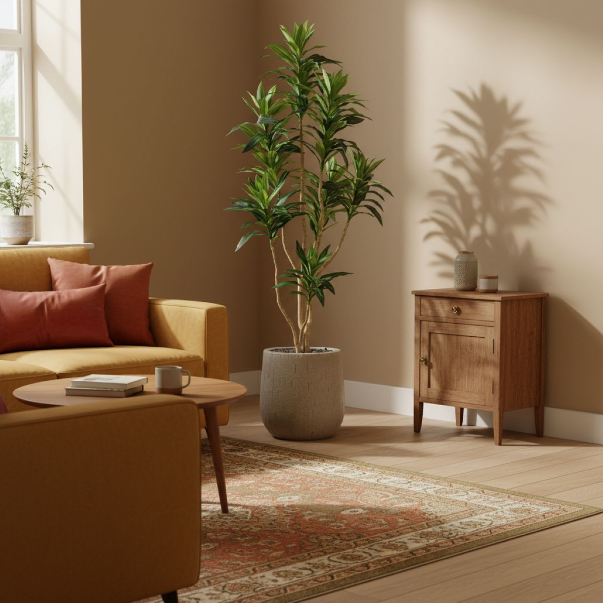 Draceana Reflexa Kunstplant groen 120cm RT - 8721264102928