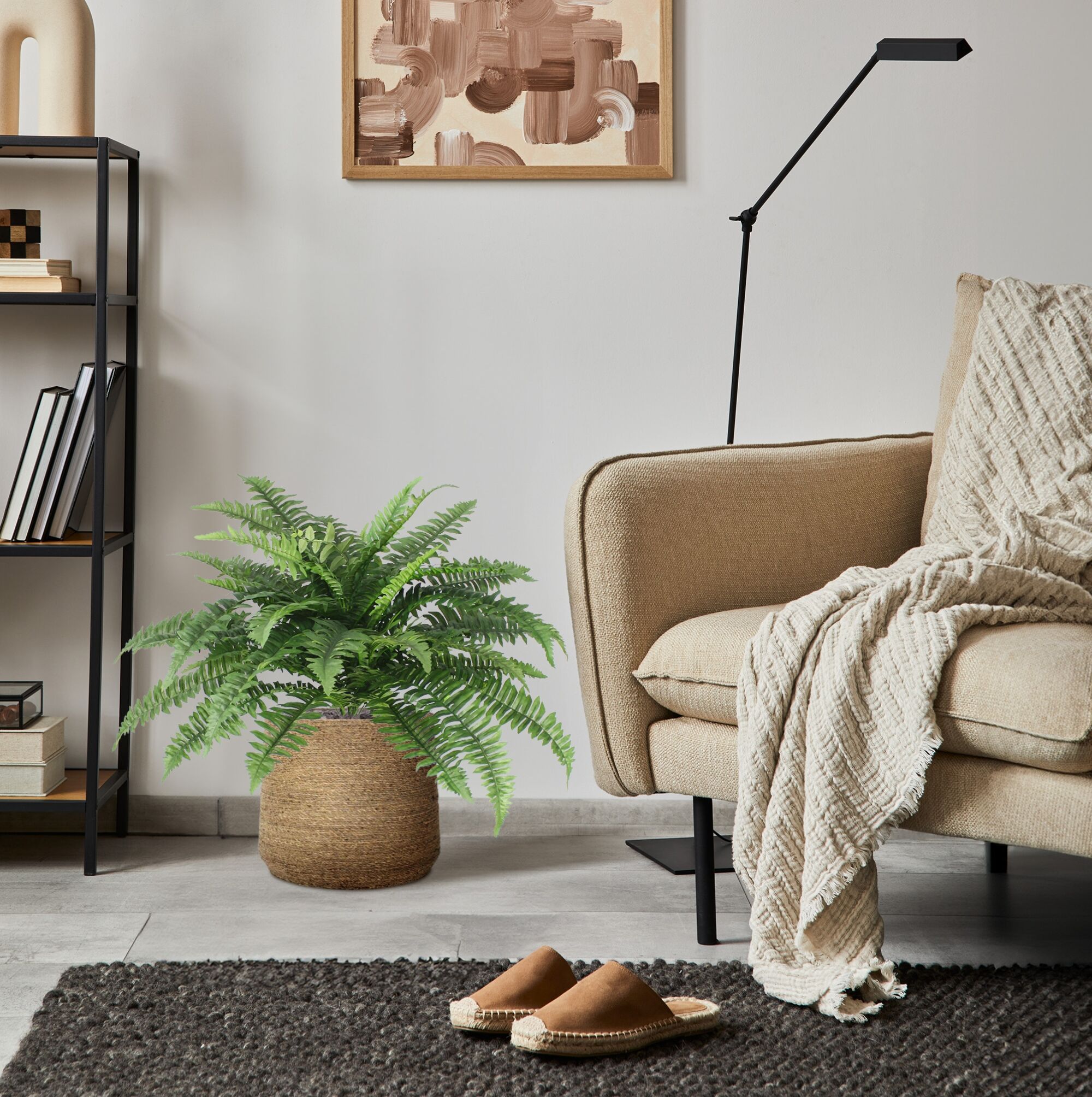 Boston Varen deluxe kunstplant 65cm - 8718719443569