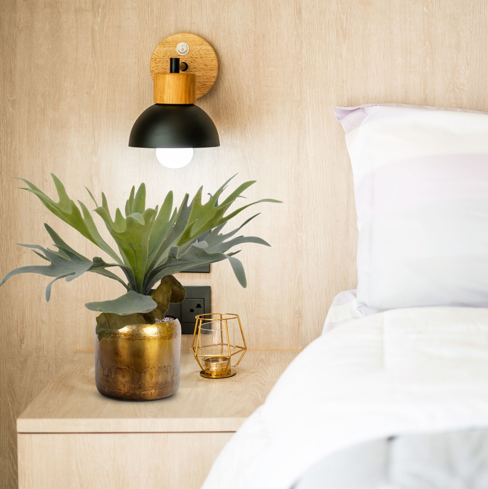 Hertshoorn kunstplant 30cm - 8718719446218