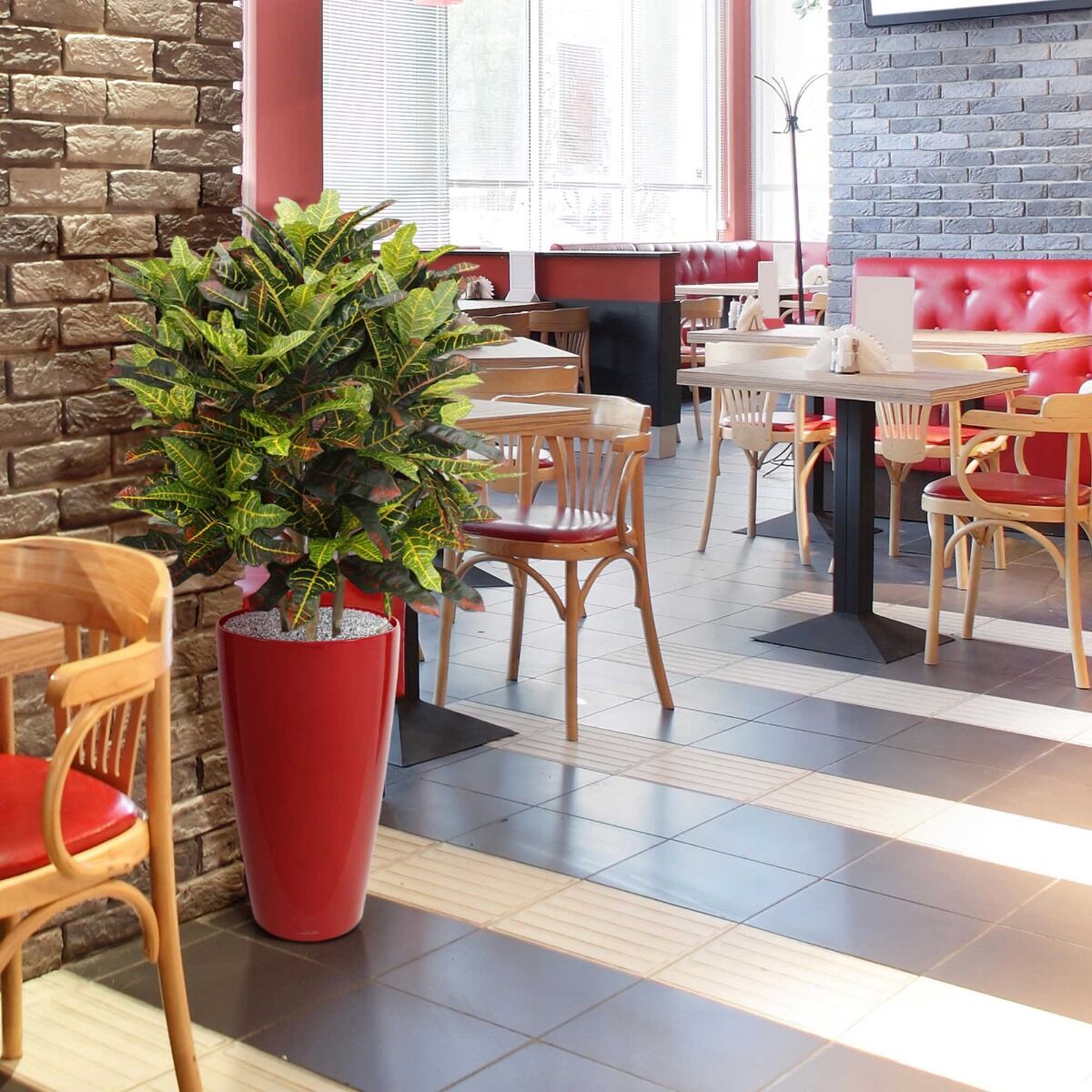 Croton deluxe XL kunstplant 90cm - 8718719443477