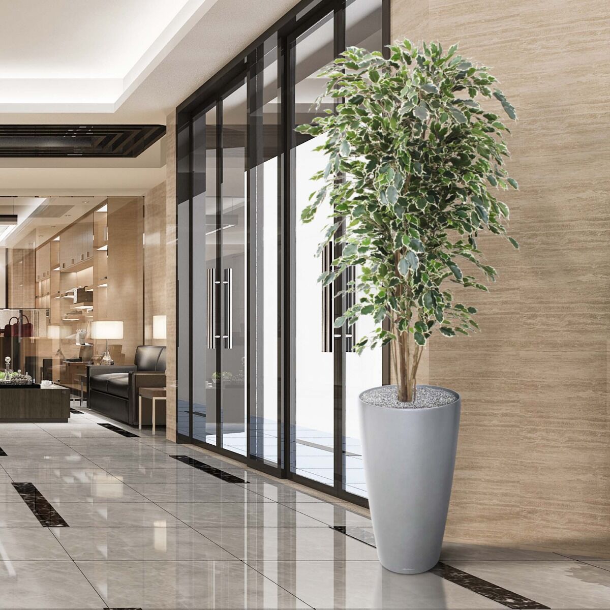 Ficus Exotica deluxe kunstboom 180cm - bont - 8718719440186