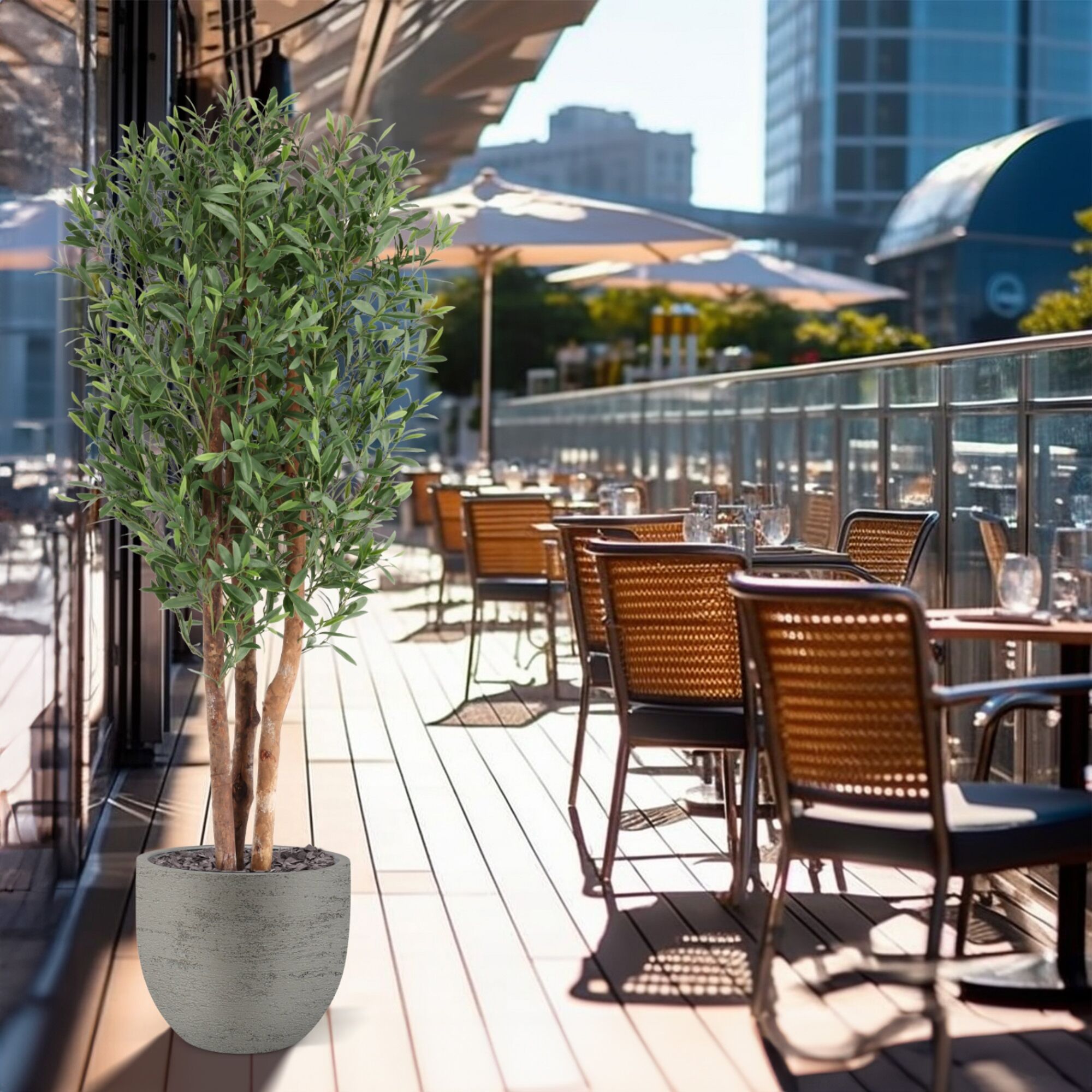 Olijf Kunstboom 165cm Deluxe UV - 8721264103260