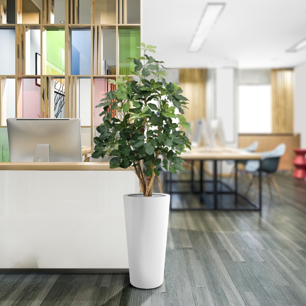 Schefflera Exotica kunstplant 120cm - FR - brandvertragend - 8718719445976