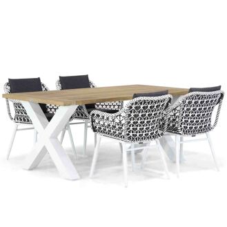 Lifestyle Dolphin/Cardiff 180 cm dining tuinset 5-delig - 7434231611613