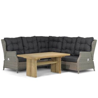Garden Collections Chicago/Brighton 140 cm dining loungeset 4-delig - 7434256322327