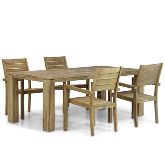 Garden Collections Liverpool/Brighton 200 cm dining tuinset 5-delig - 7423635099011
