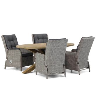 Garden Collections Kingston/Boston 200 cm ovaal dining tuinset 5-delig - 7423605626698