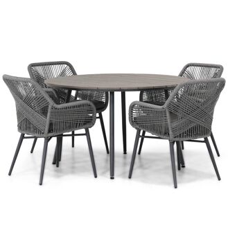 Lifestyle Advance/Matale 125 cm rond dining tuinset 5-delig - 7434229886825